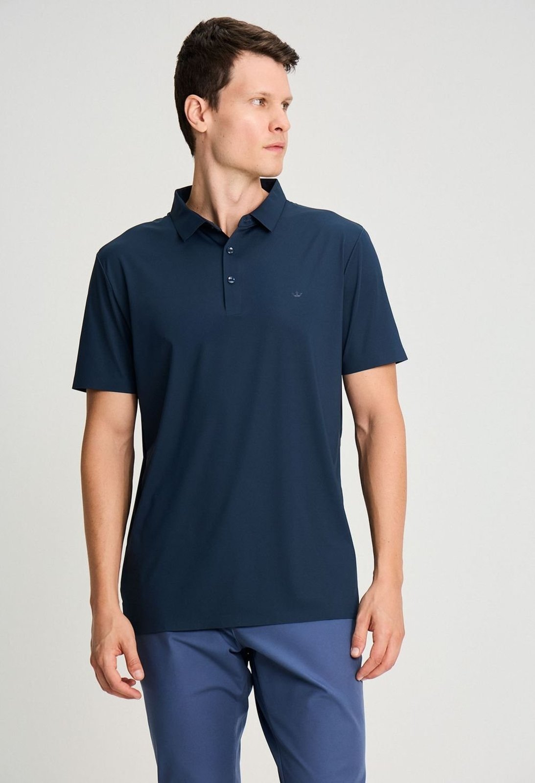 POLO DOCTHOS SLIM MANGA CURTA TECH Polo Manga Curta Docthos Slim Sem Costura 012 Azul P