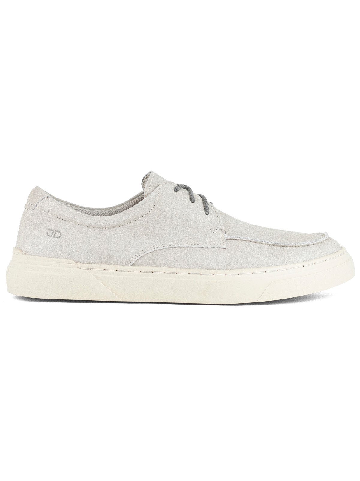 Tênis Masculino Democrata Denim Bill Casual Couro Clean Comfort Moderno Cinza Cloudy