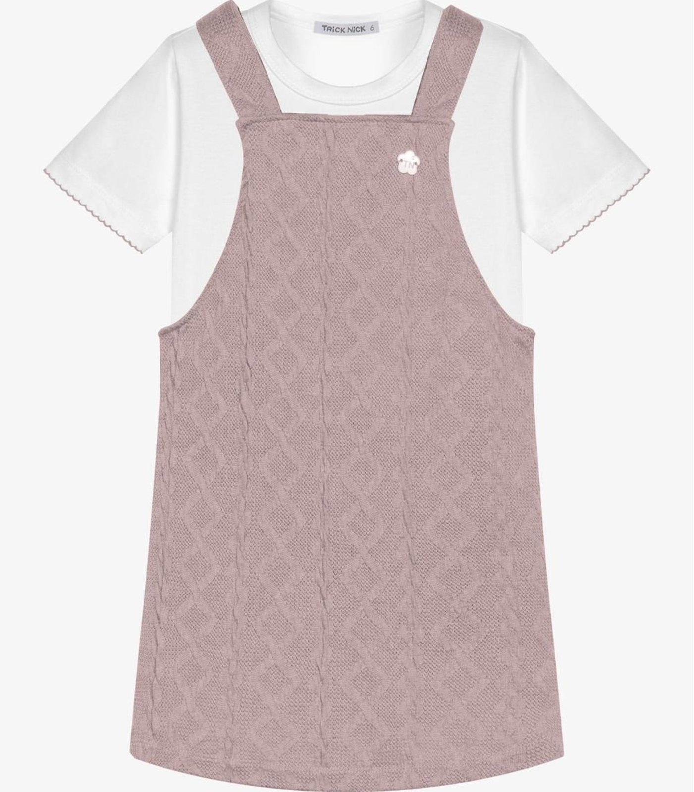 Infantil - Conjunto Blusa Com Salopete Trick Nick Rosa