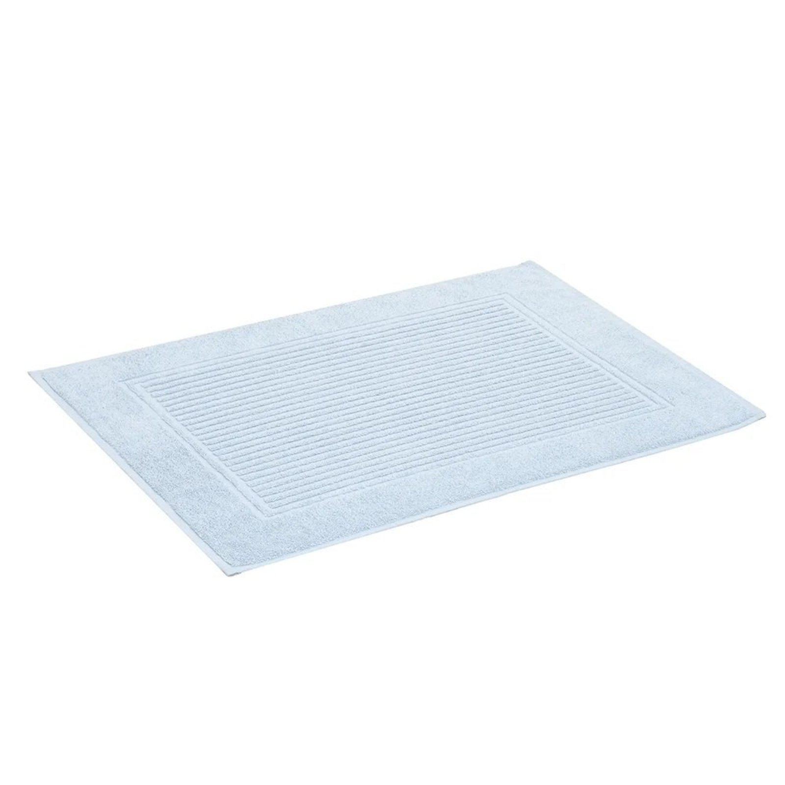 Toalha Para Piso De Banheiro 100% Algodão Canelado 48x70cm Buddemeyer - Azul Glacial 1201