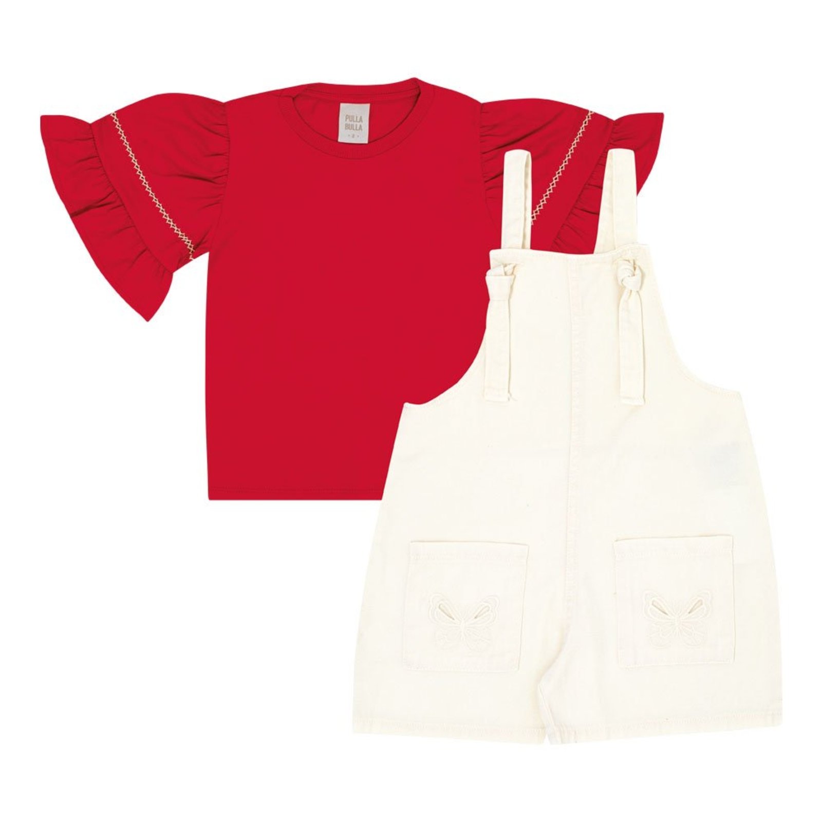 Infantil - Conjunto Menina - Off White - 50724-1271 Bege