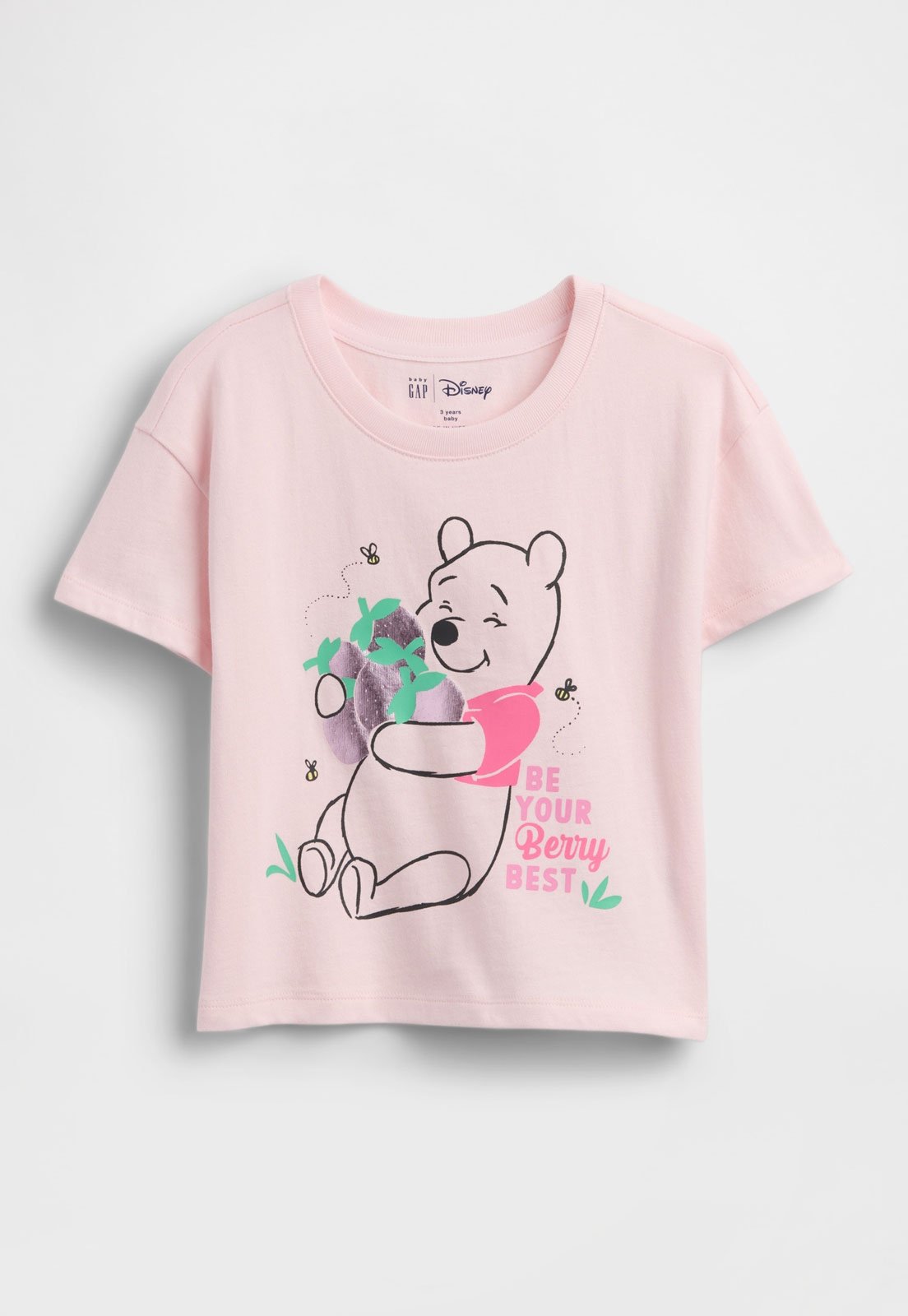 Camiseta GAP Ursinho Pooh Rosa
