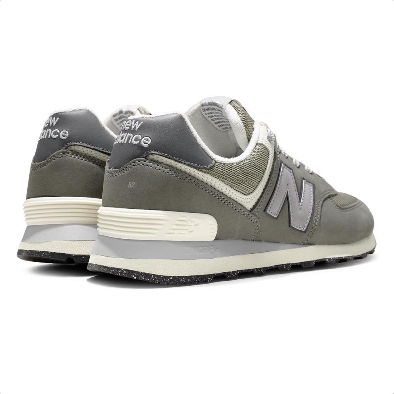 Vista 3 Tênis New Balance 574 V2 Unissex cinza New Balance cinza