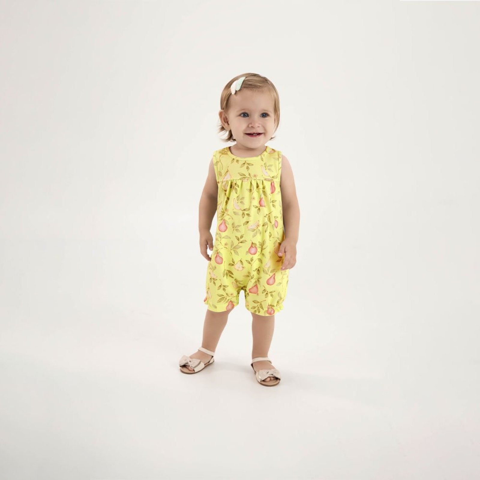 Infantil - Macacao Amarelo Pulla Bulla Menina - 53606-1310