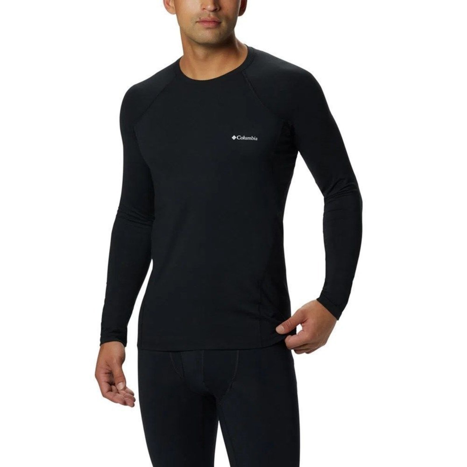 Camisa Térmica Columbia Midweight Stretch Long Sleeve Masculina - Preto - columbia