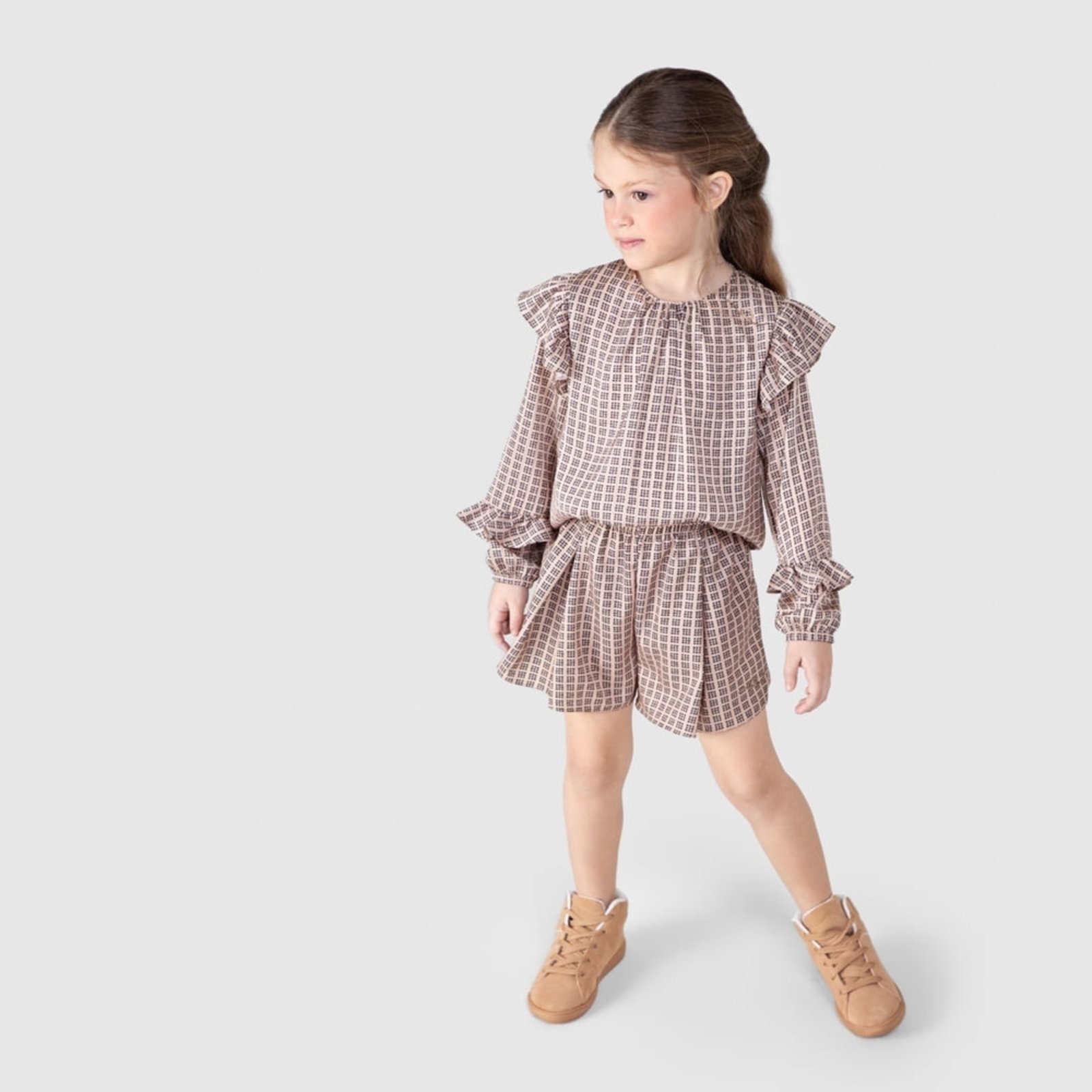 Infantil – Shorts Xadrez Feminino Lilica Ripilica