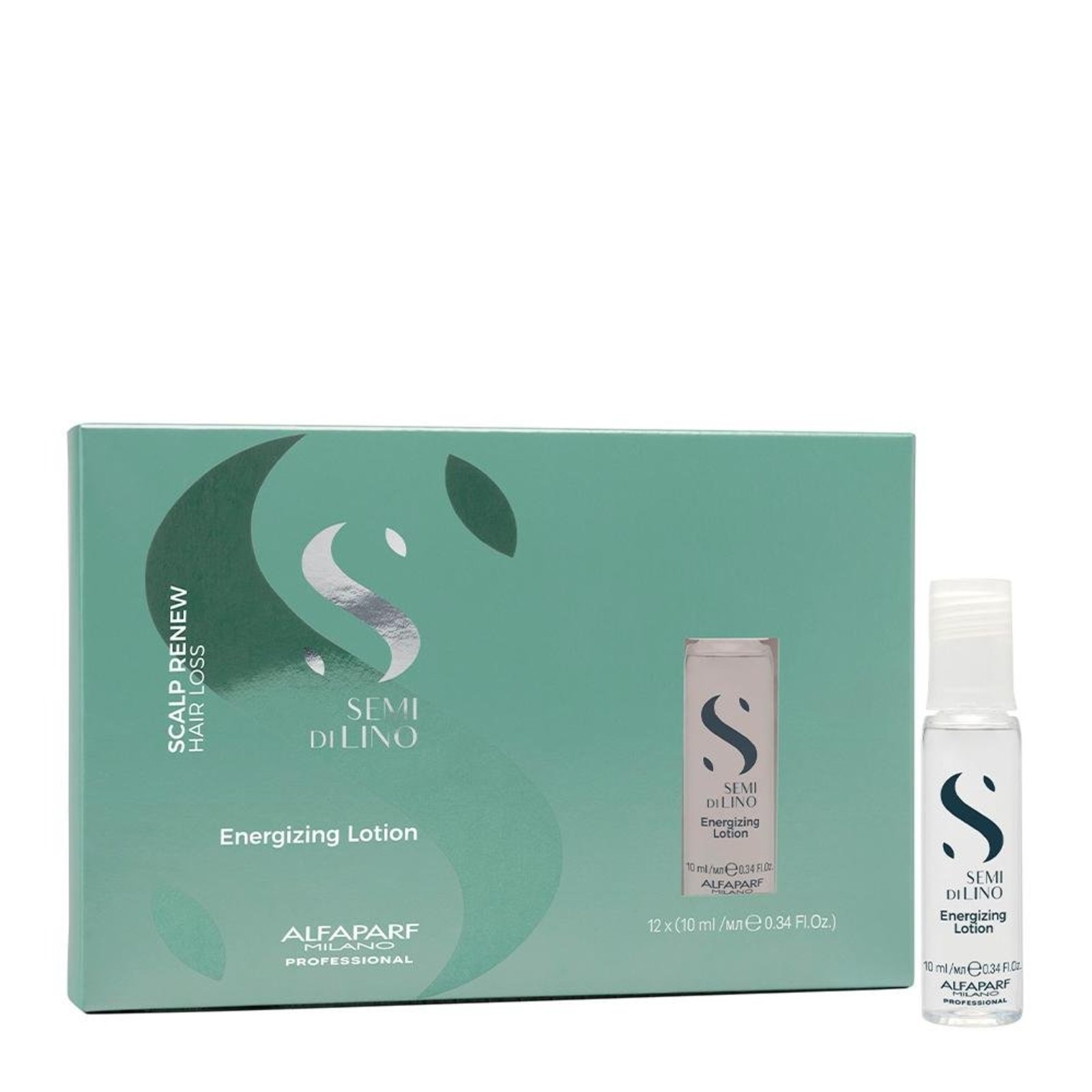 Kit Alfaparf Milano Professional Semi Di Lino Scalp Renew Ampola 10ml - 12 Unidades