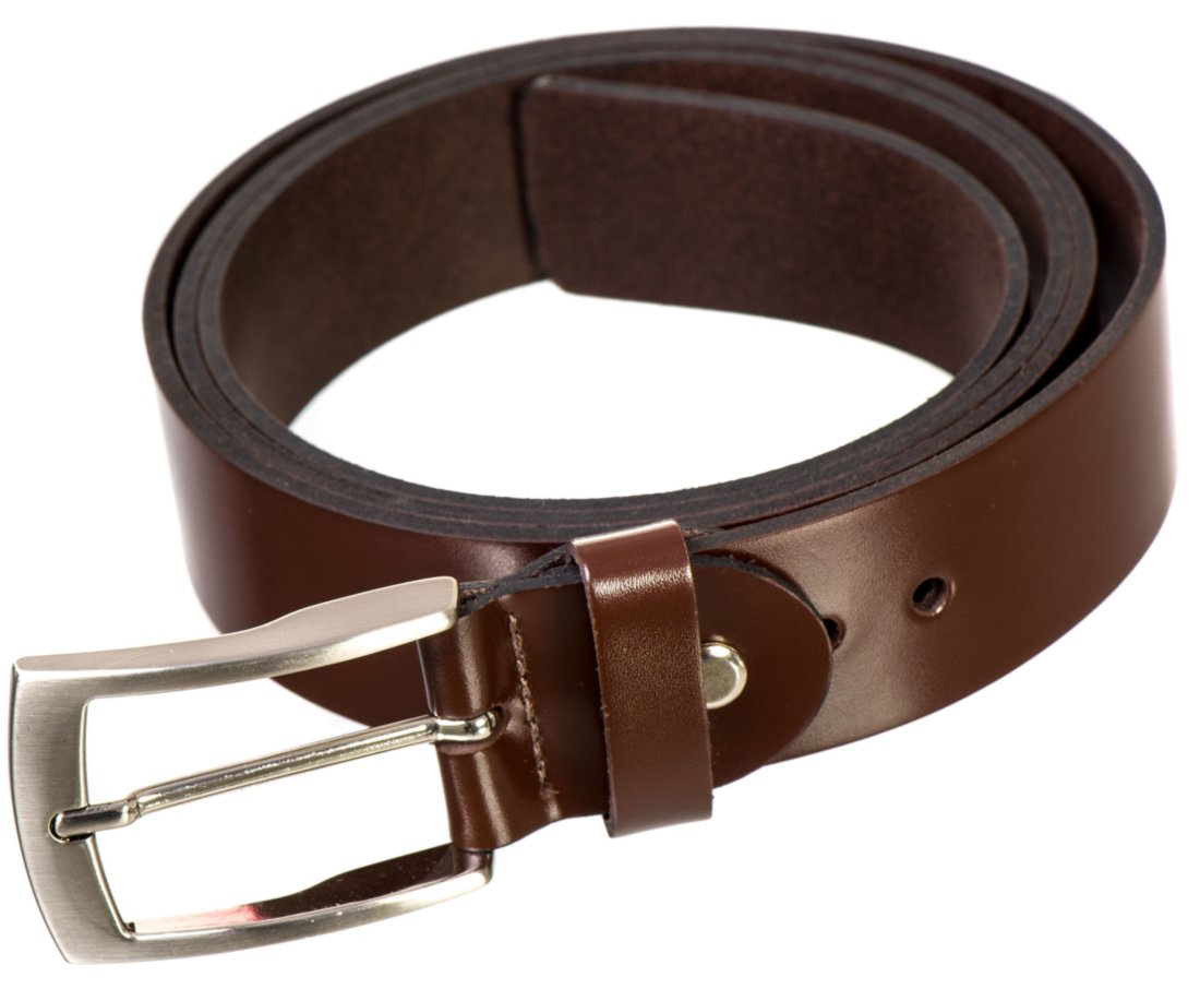 Cinto Social Masculino Malbork Em Couro Legitimo Marrom 35 Mm – 100 Café