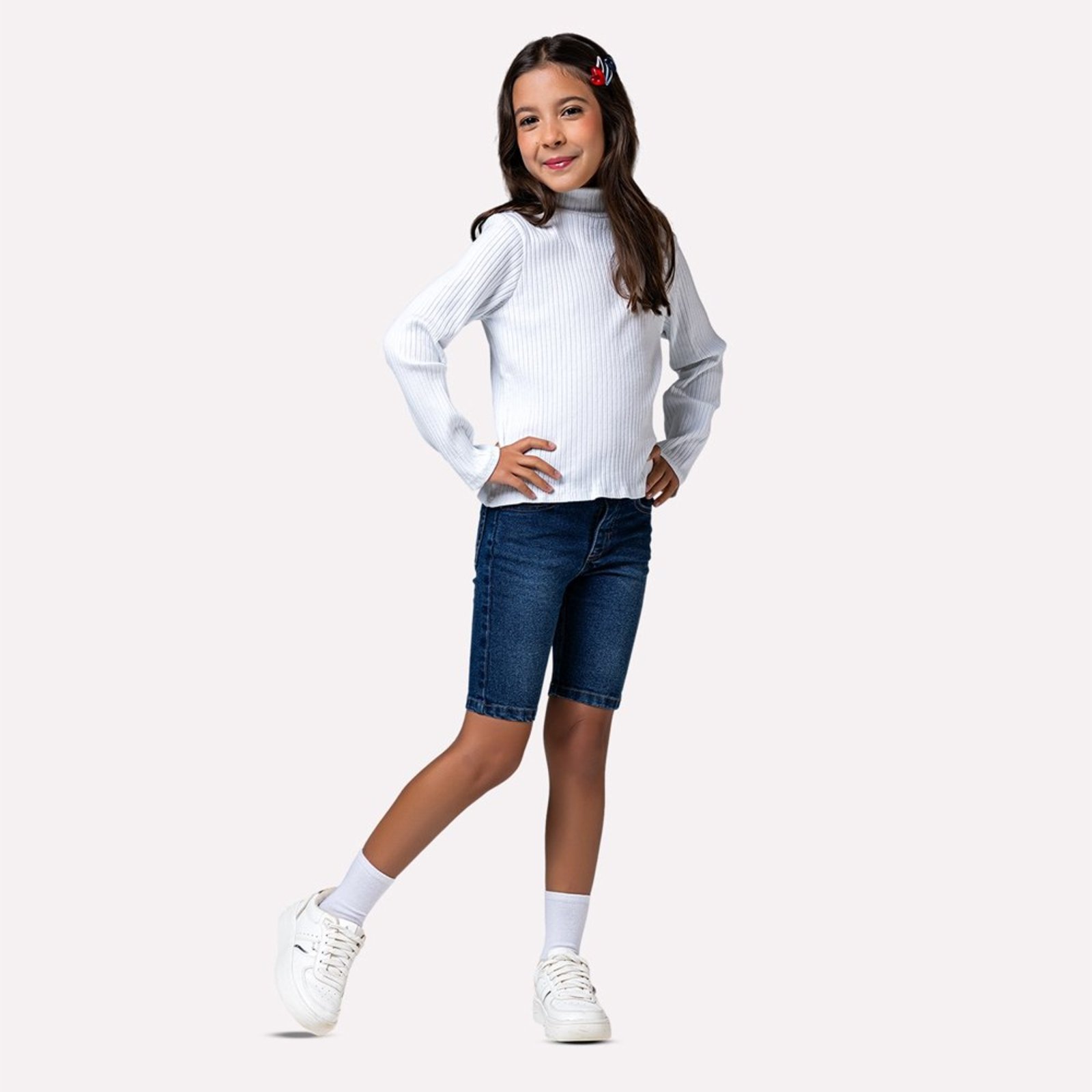 Infantil - Bermuda Menina Jeans Mania