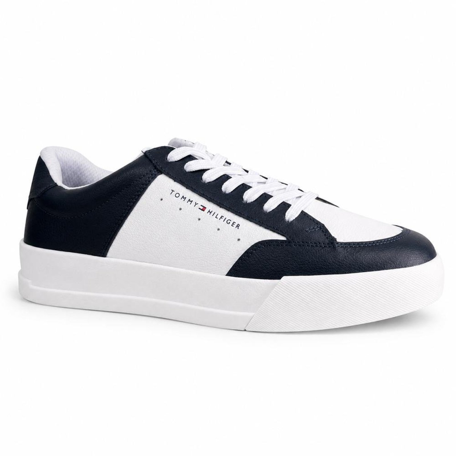 Tênis Tommy Hilfiger TH Court Mix Masculino White/Desert Sky