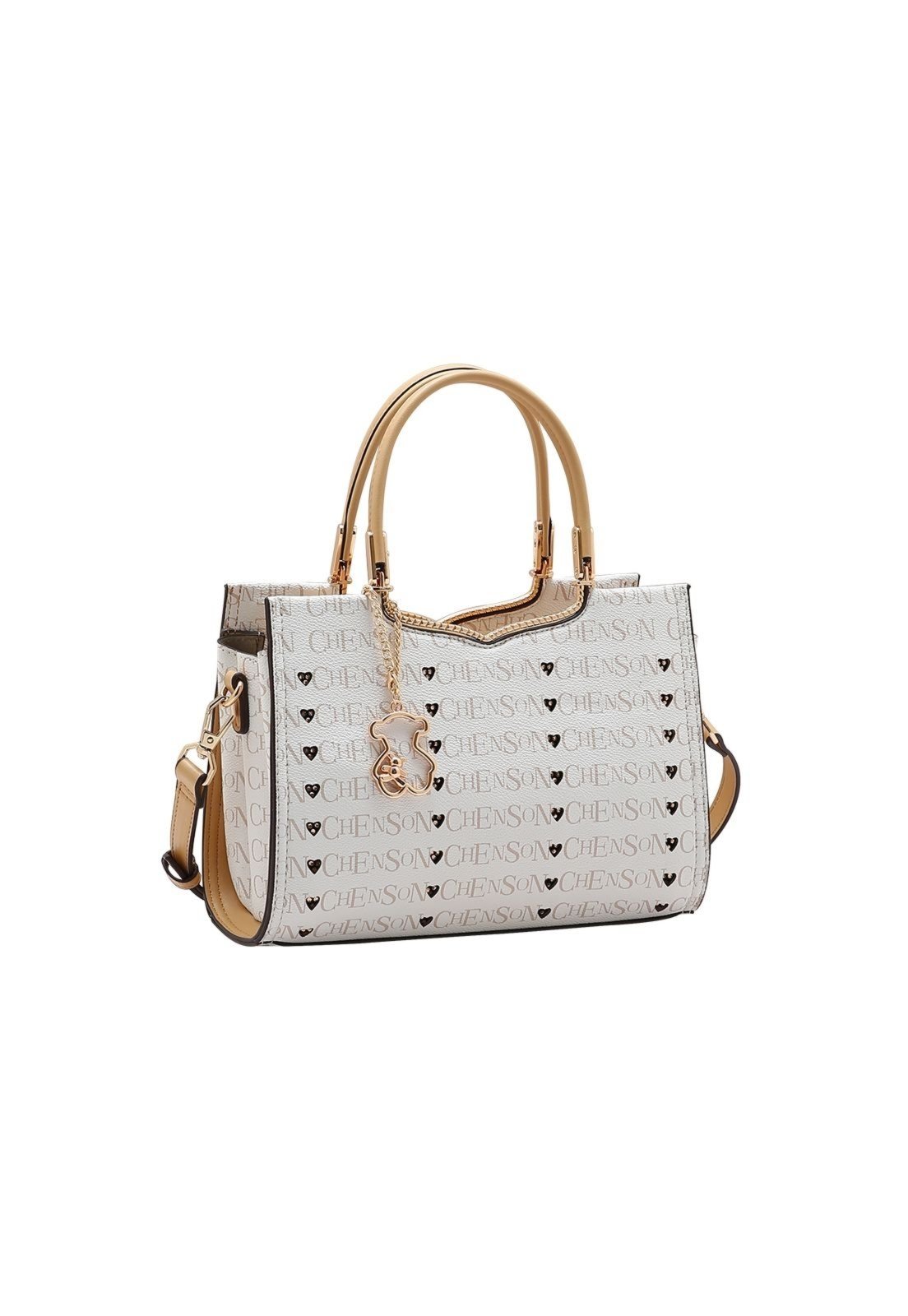 Bolsa Feminina Chenson Cristal Monograma 3485399 Bege