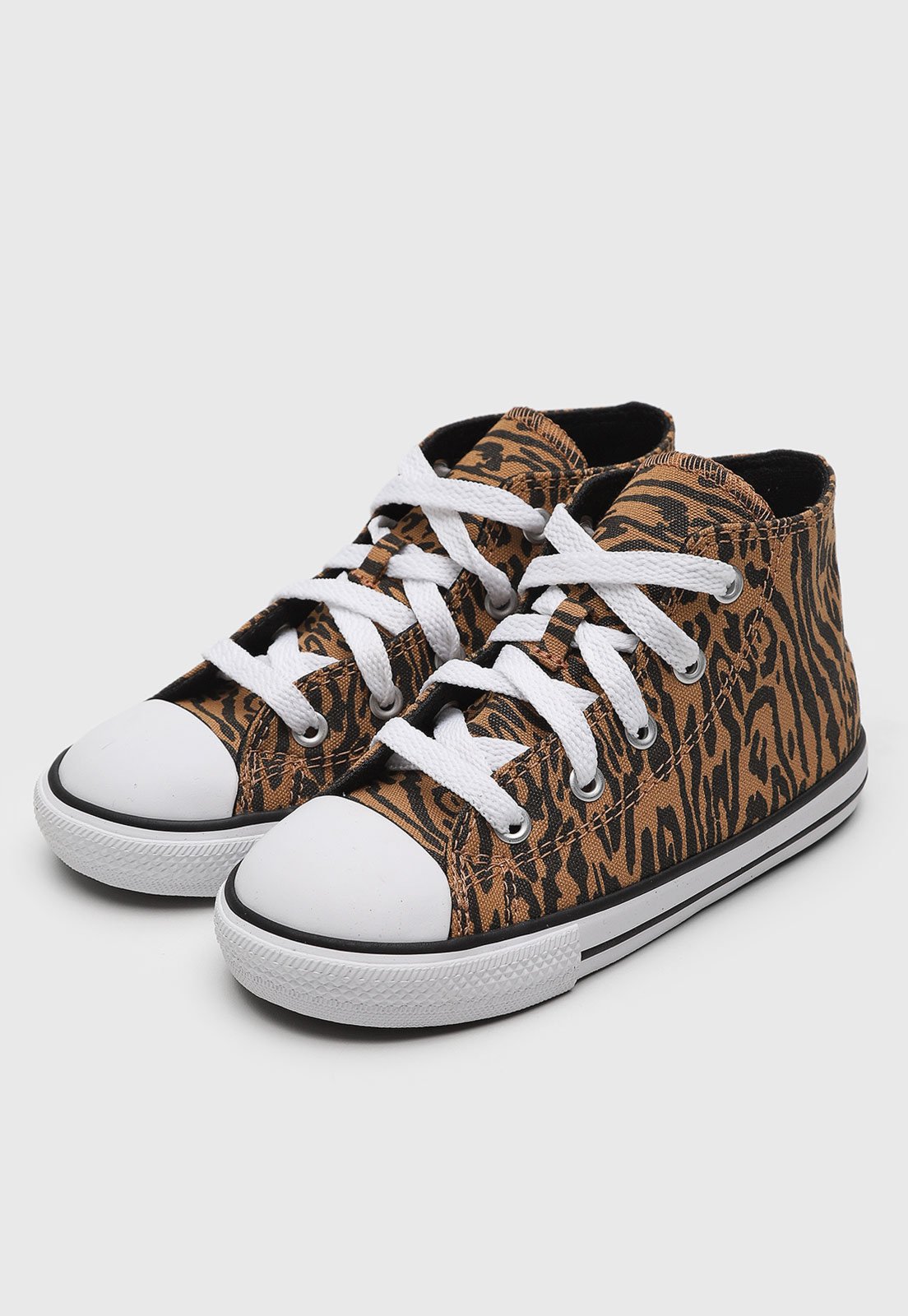 Infantil – Tênis Converse Chuck Taylor All Star Animal Print Marrom