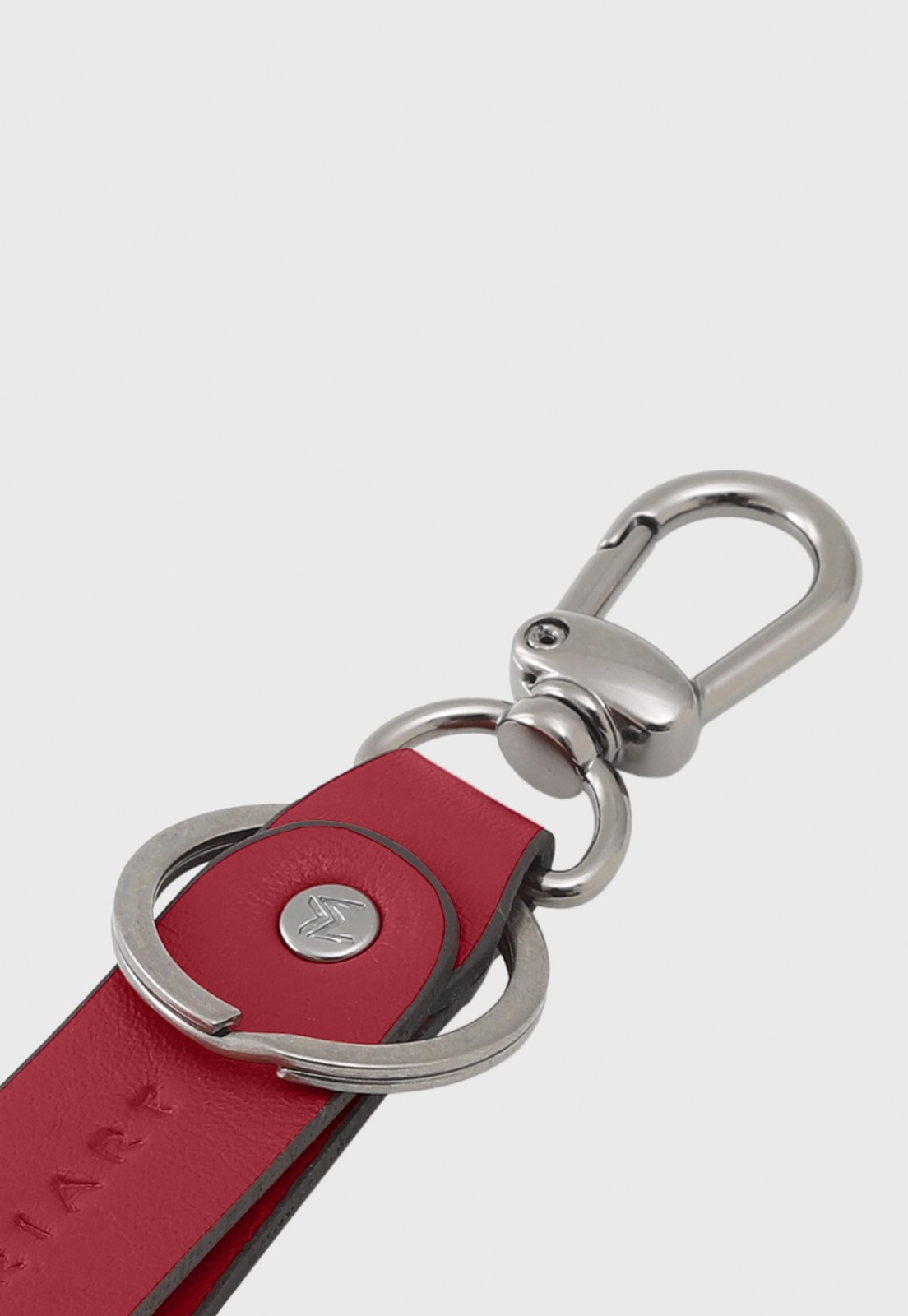 Vista 3 Chaveiro Couro Mariart Scarlet vermelho Mariart vermelho