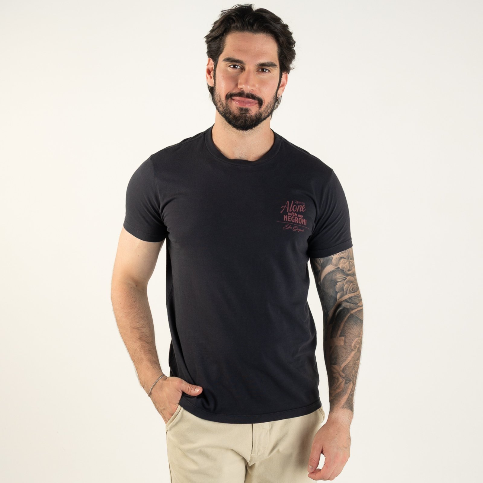 Camiseta Ellus Cotton Fine Negroni Preta