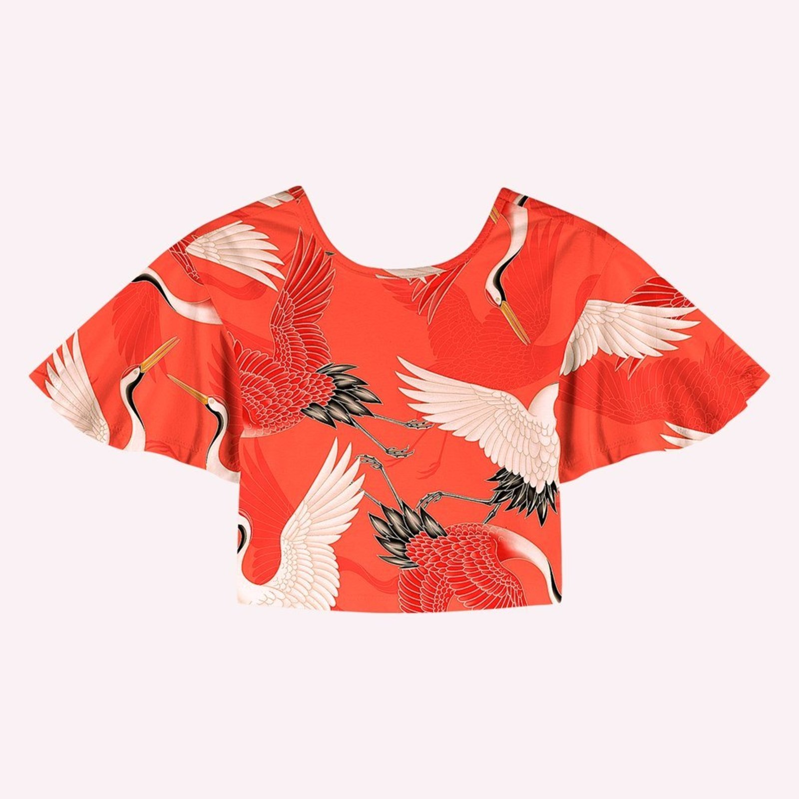 Infantil - Blusa Cropped Menina Aves Nanai