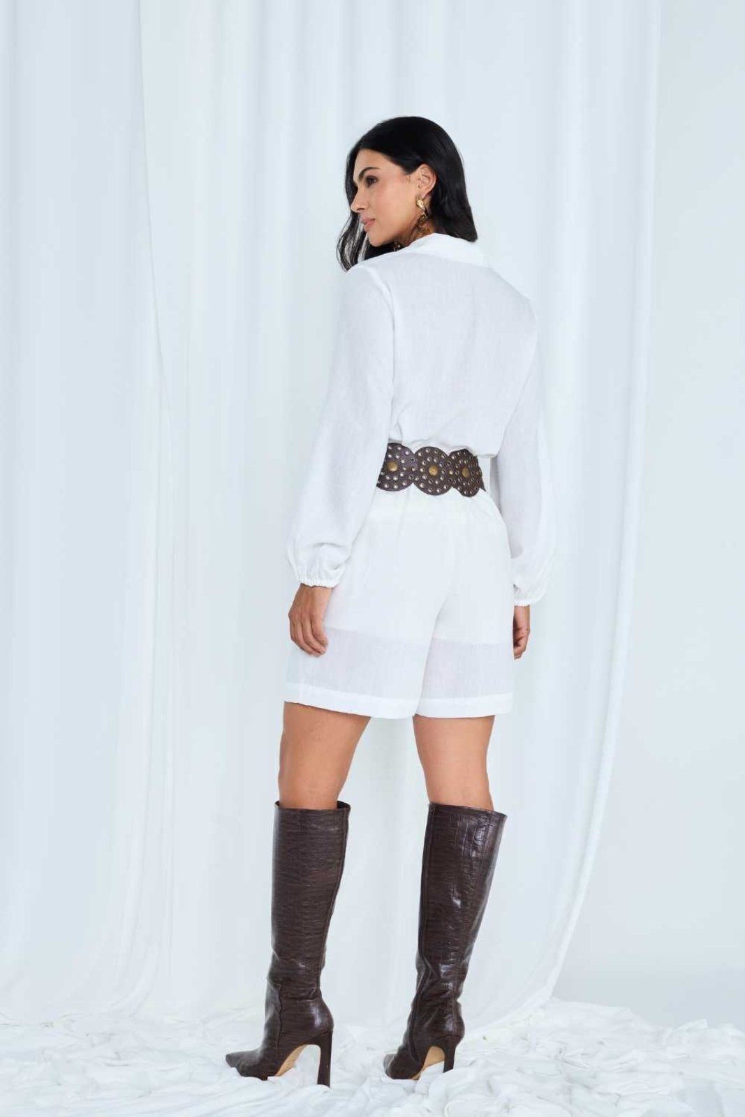 Vista 3 Bermuda Vanibele Crepe Off White off-white white off-white white