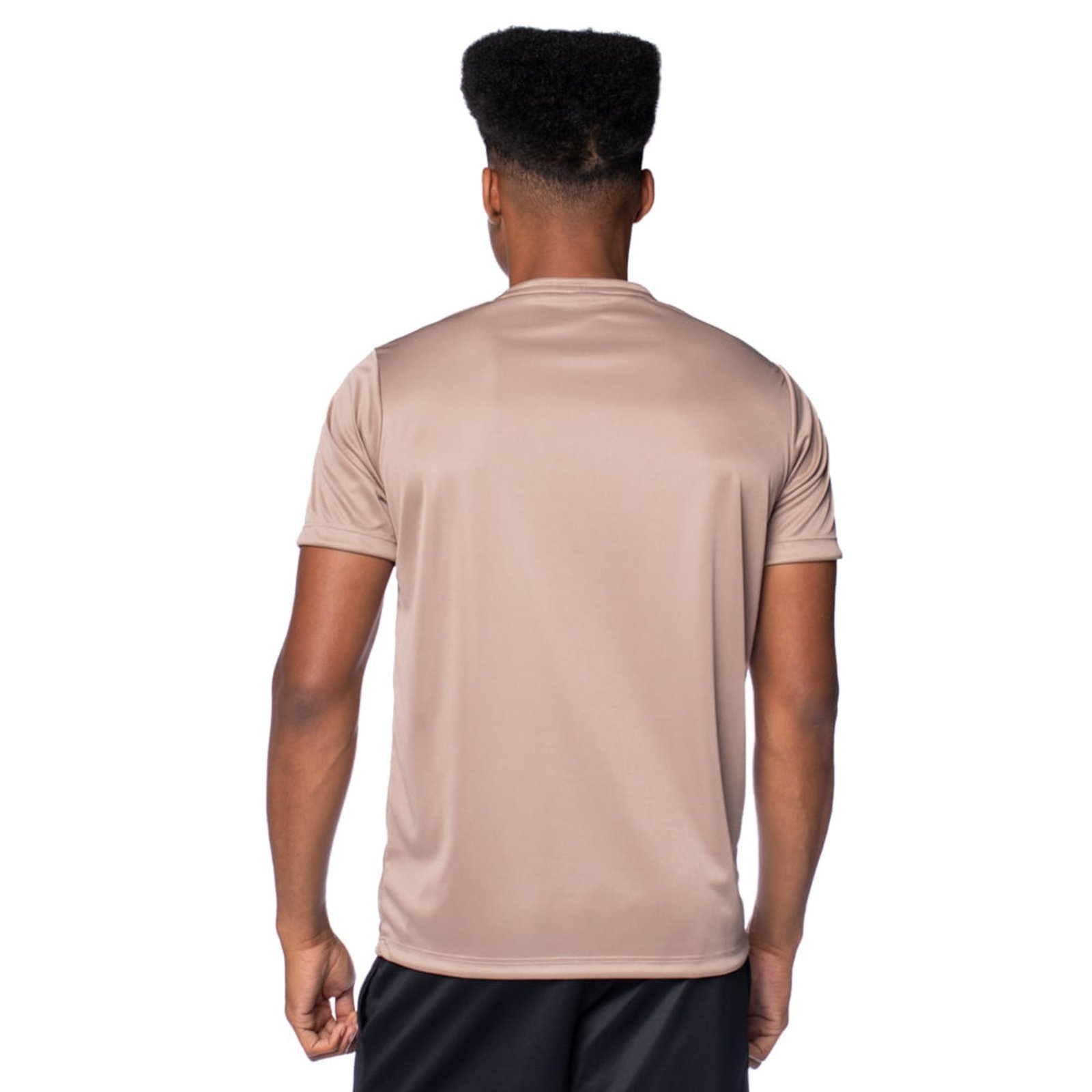 Vista 3 Camiseta Masculina Ninety Eight Básica Esportiva bege Ninety Eight bege