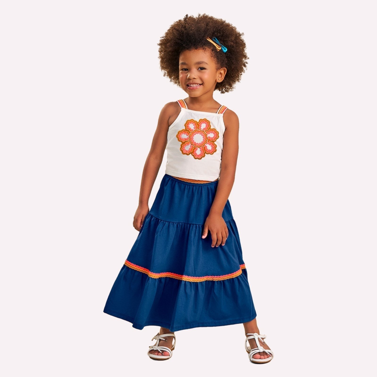 Infantil - Conjunto Menina Bordado Nanai