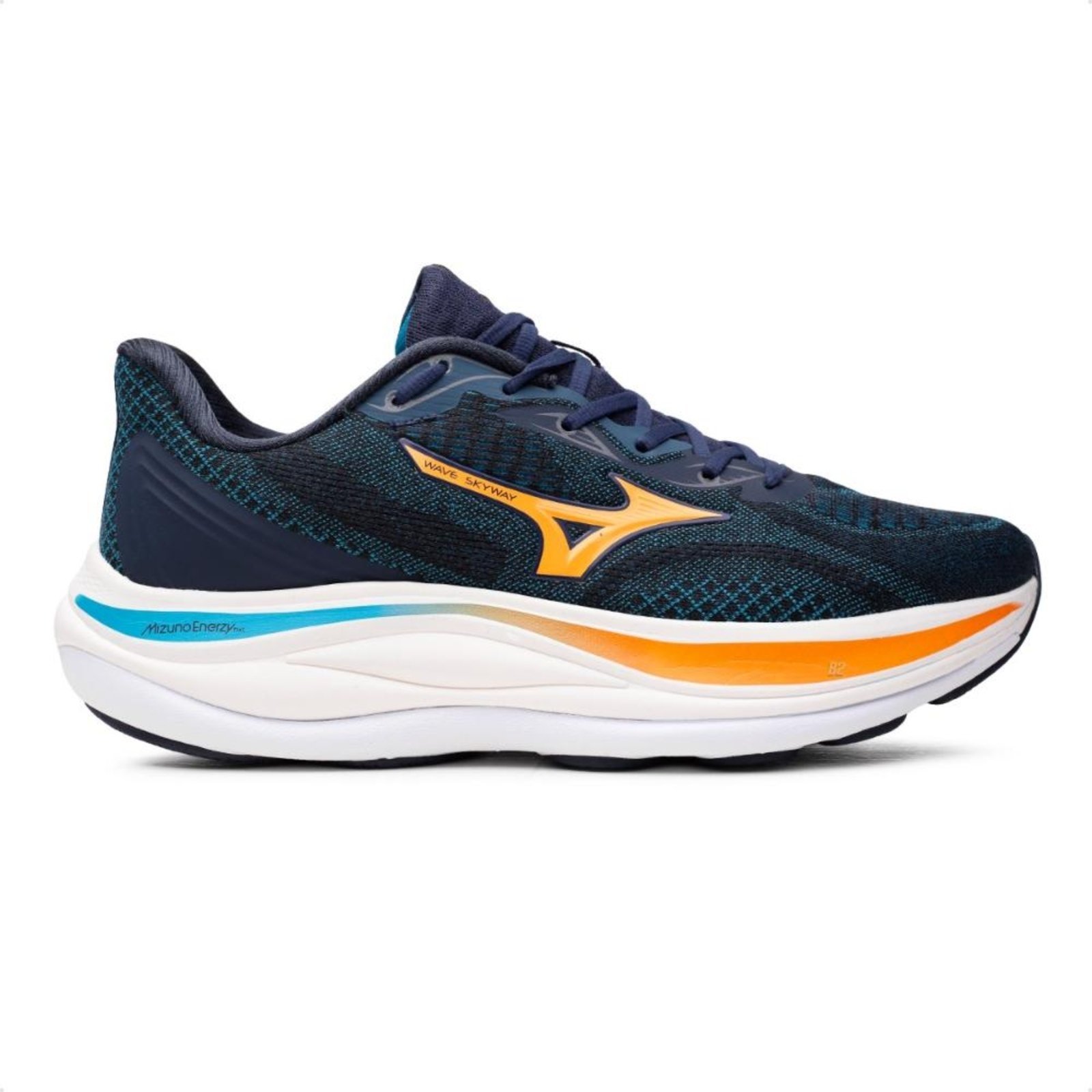 Tênis Mizuno Wave Skyway Masculino Azul Marinho