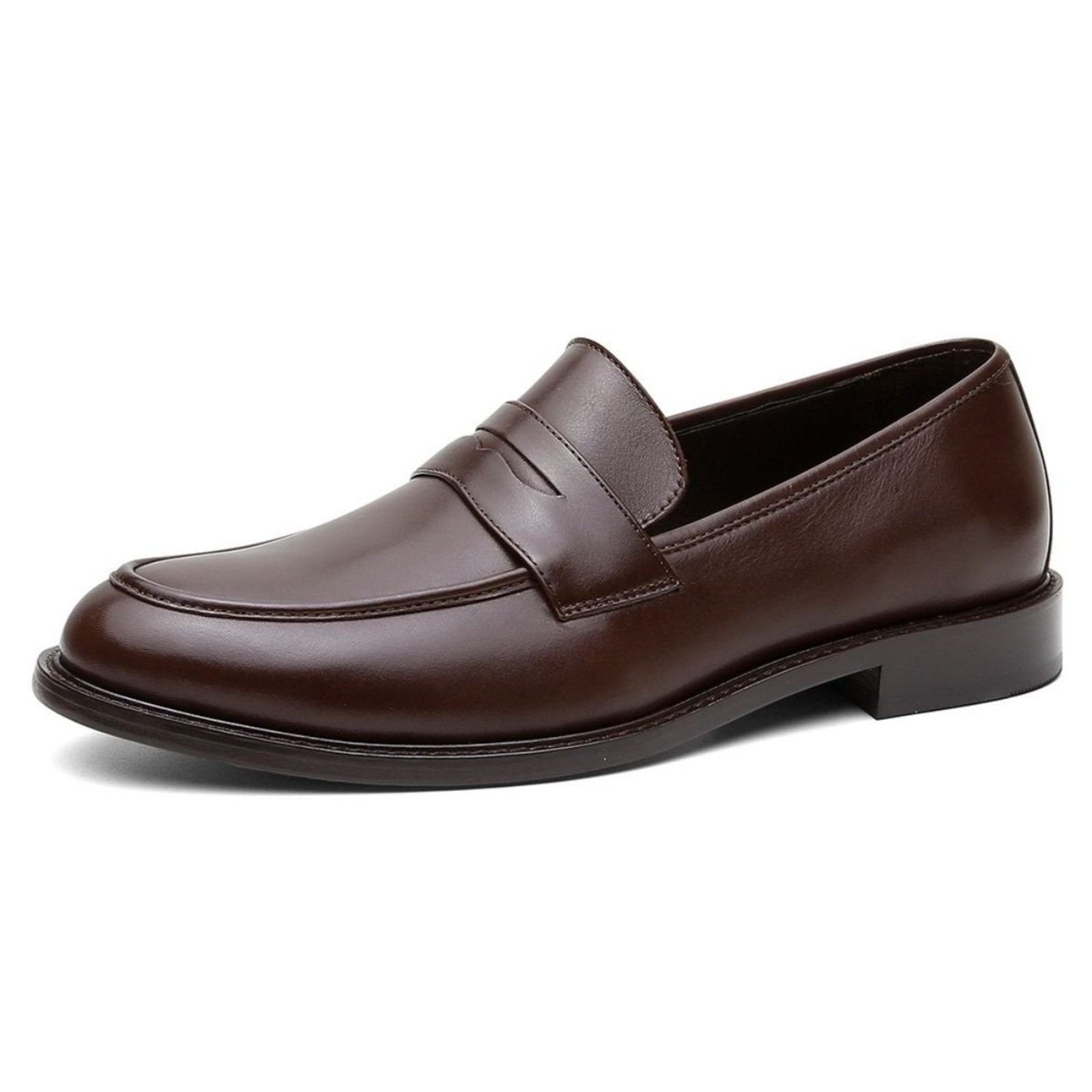 Mocassim Social Centuria Liso Gravata Couro Cafe