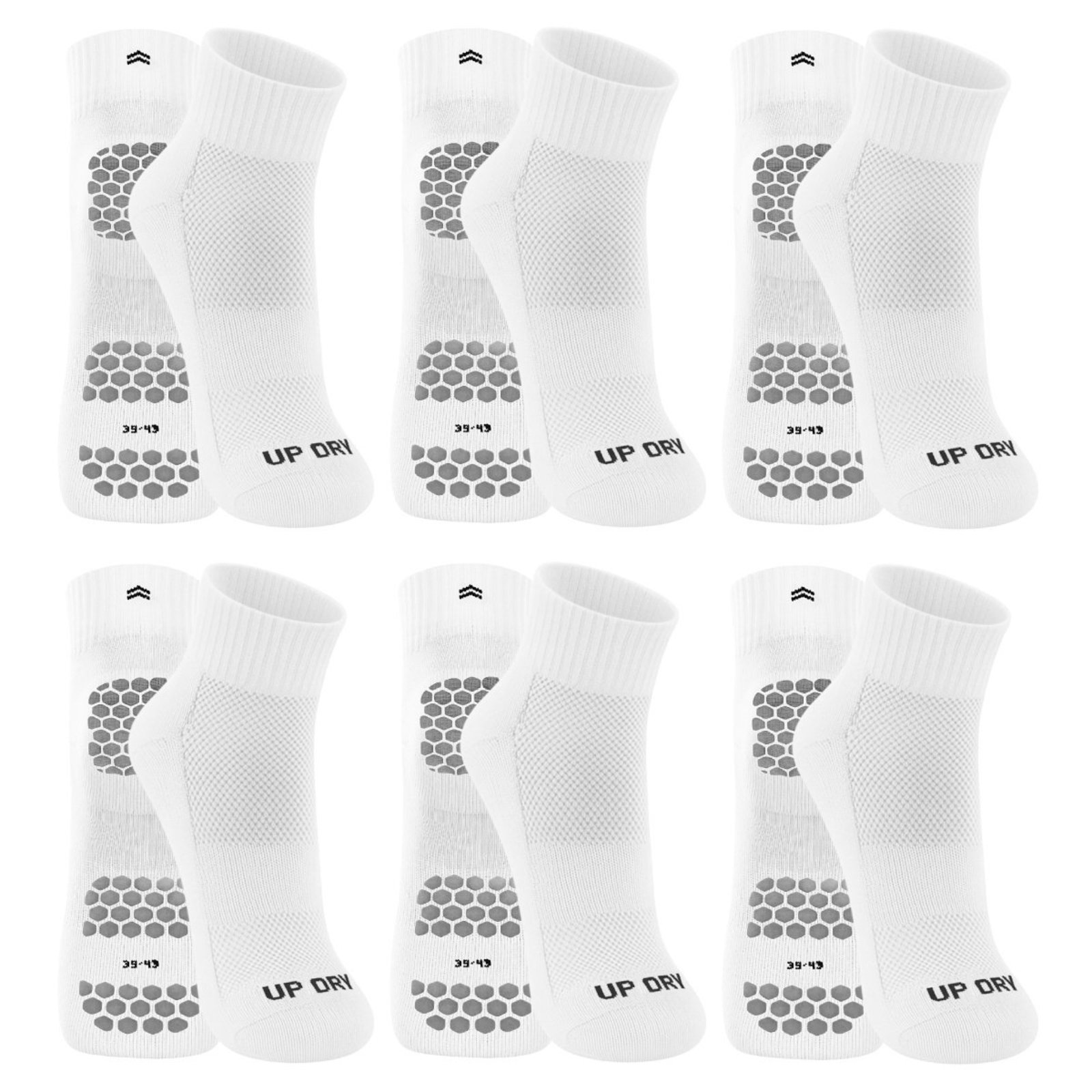 Kit 6 Pares de Meias QLC Sports Branco