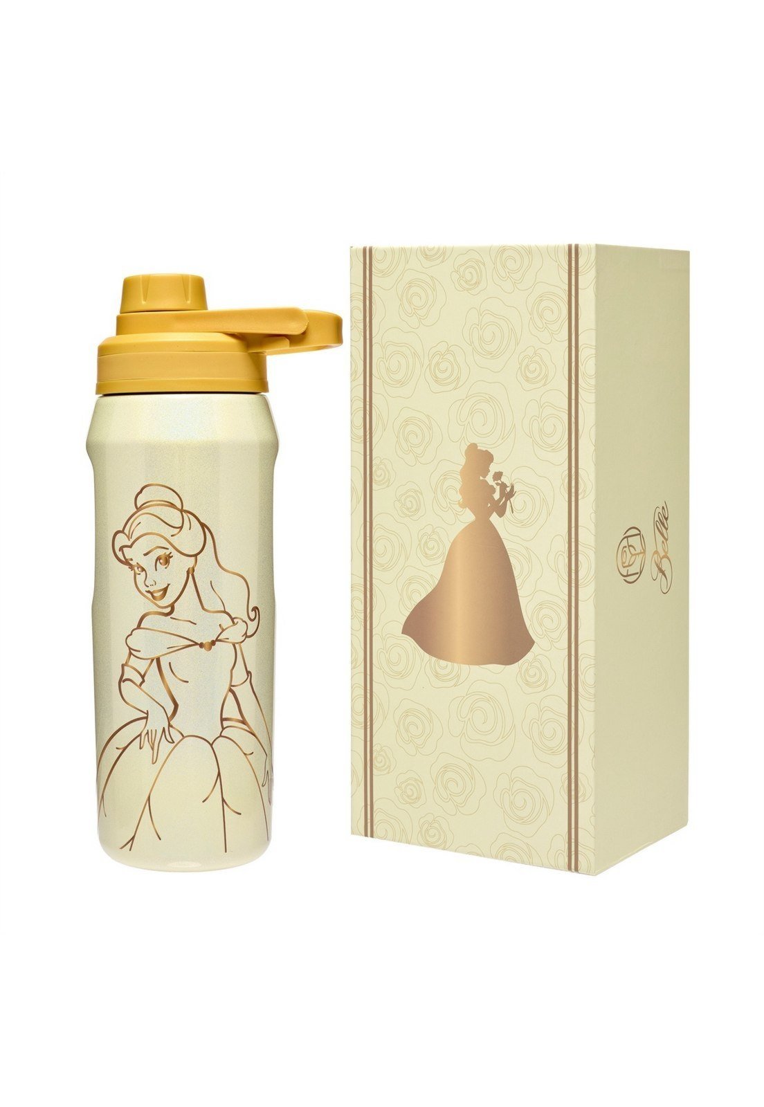 Infantil - Garrafa Térmica Bela e a Fera 550ml Inox Original Disney