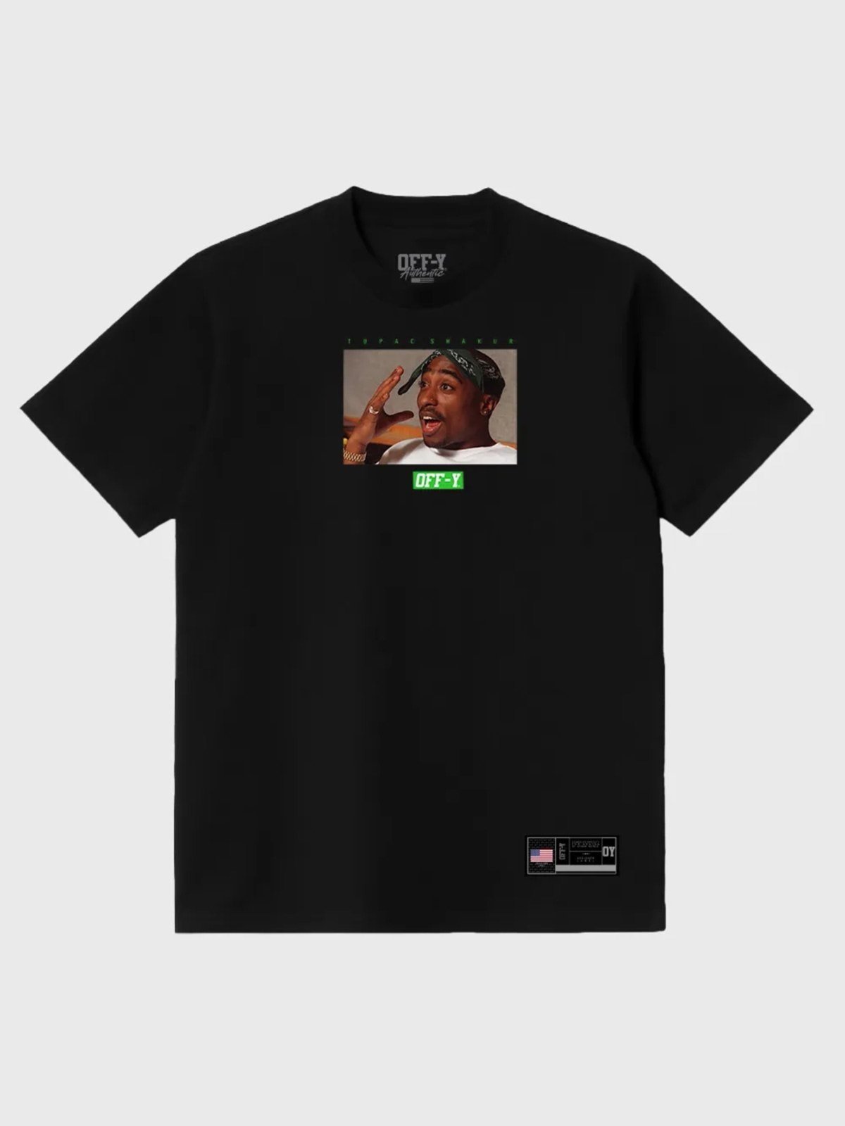 Camiseta Oversized Streetwear Off-Y TupacShakur