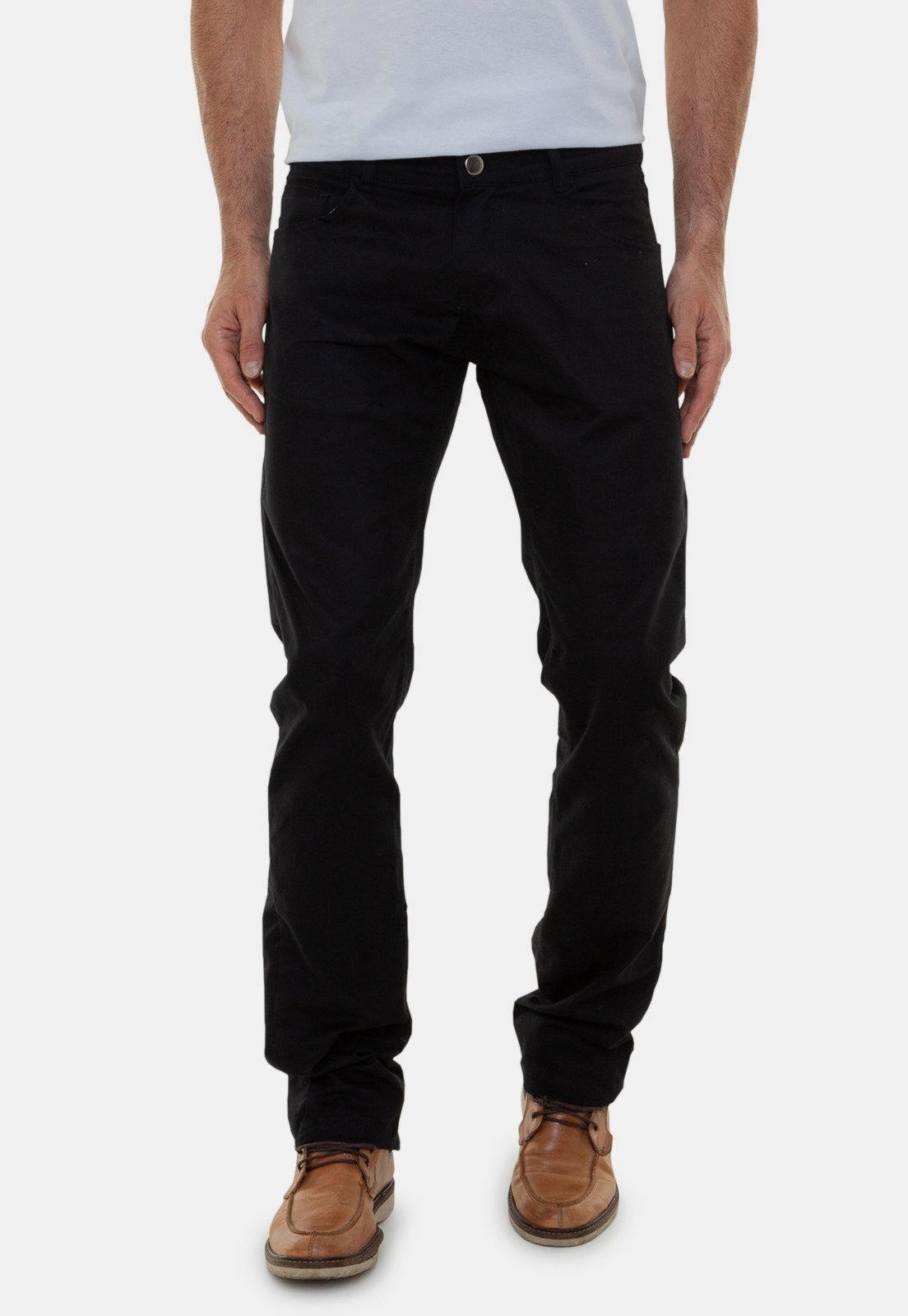 Calça Sarja Masculina Versatti Preta Roma Preto Versatti
