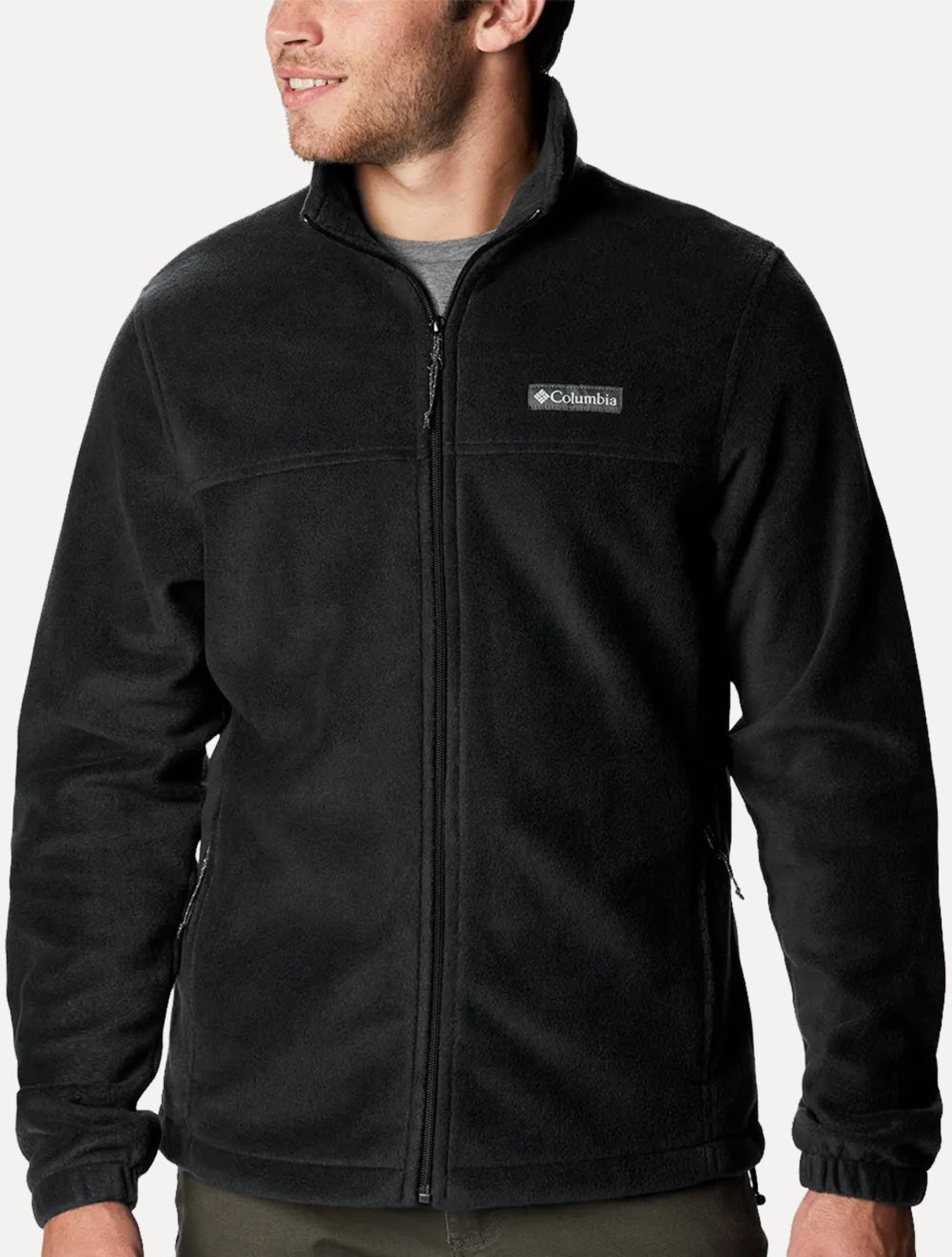 Jaqueta Columbia Masculina Fleece Ss Mountain Full Zip Preta