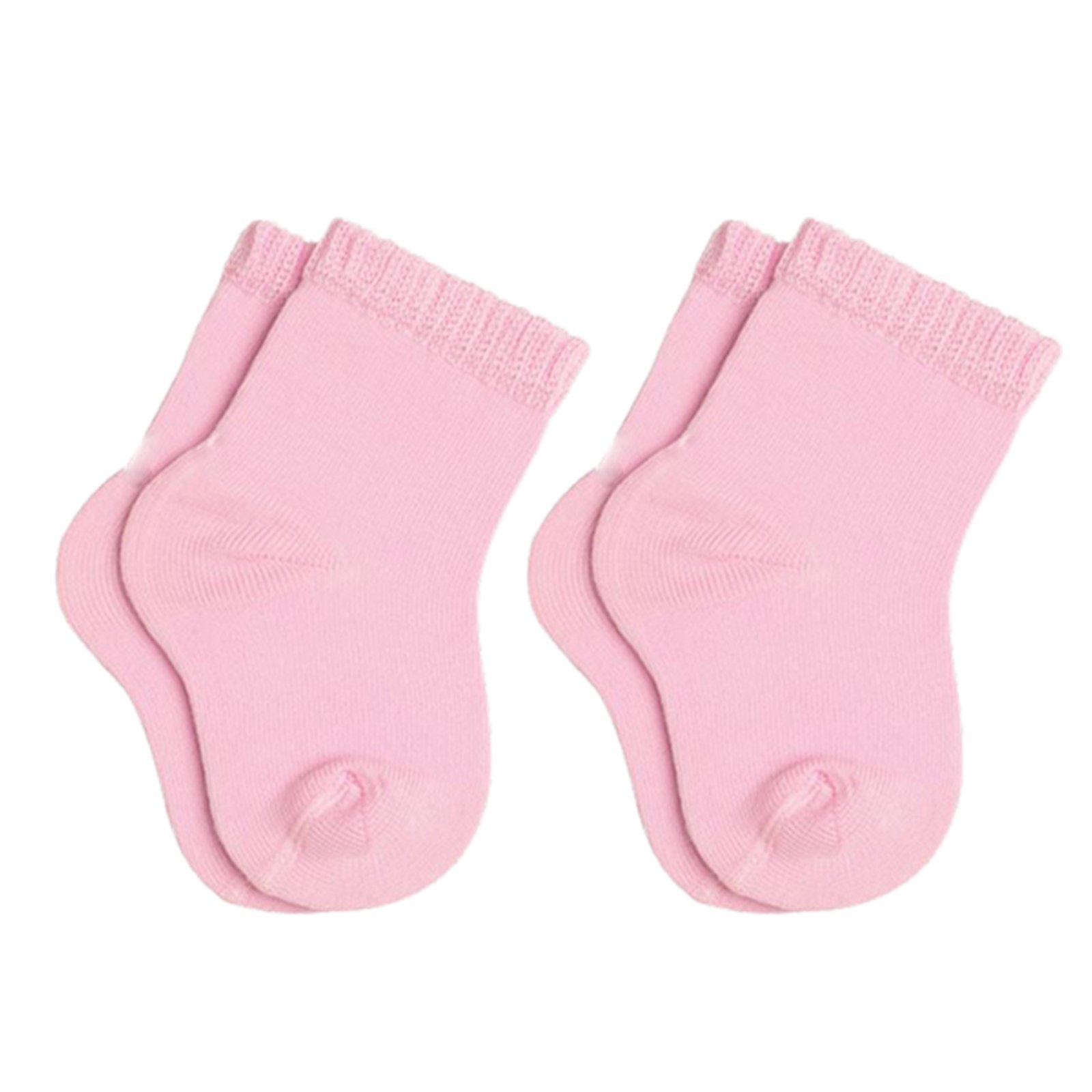 Vista 2 Kit 02 Meia Cano Médio Lupo Punho Soft Baby 02005-088 0904 rosa Lupo rosa