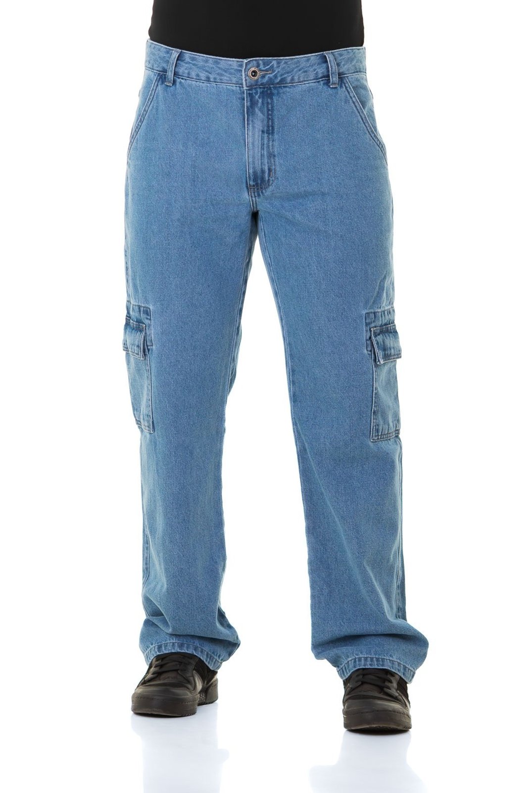 Calça Jeans Masculina Arauto Cargo Reta