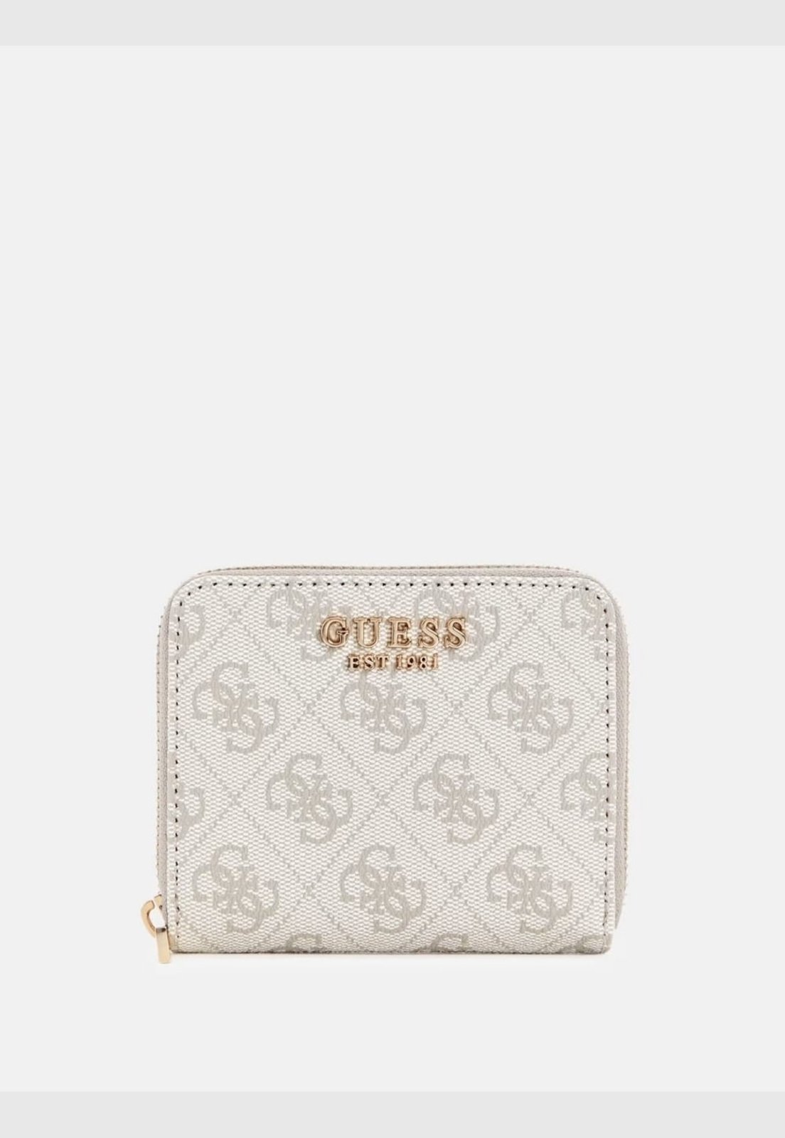 Carteira Guess Laurel Ii Slg Small Zip Around Off White