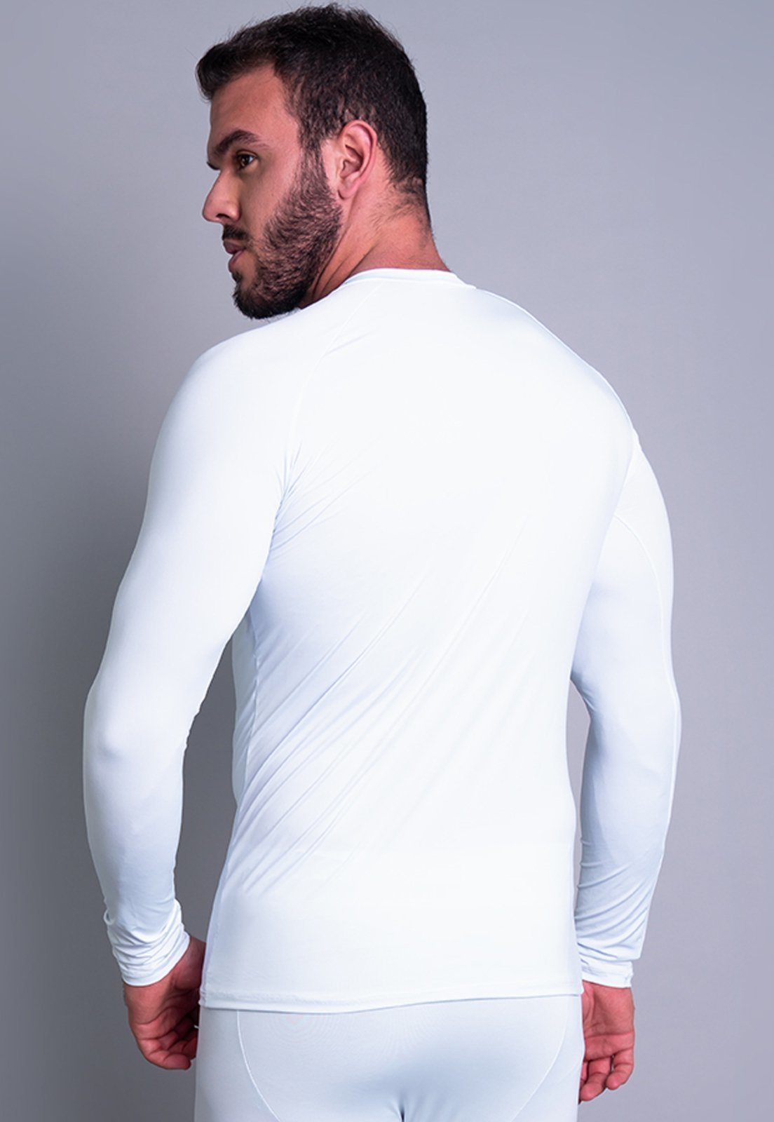 Vista 3 Camisa Térmica Masculina MVB Modas Segunda Pele Proteção Uv 50+ vinho Mvb Modas vinho
