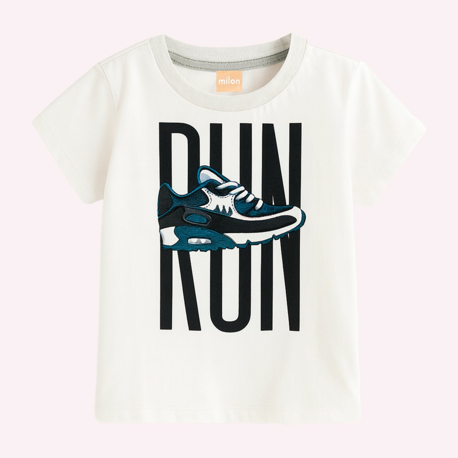 Vista 3 Infantil - Conjunto Menino Estampa Run Milon azul Milon azul