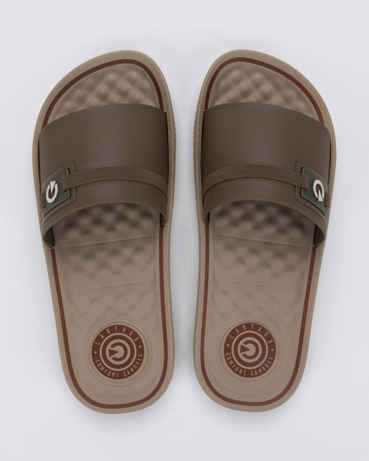 Chinelo Slide Adulto Masculino Cartago Arizona Bege