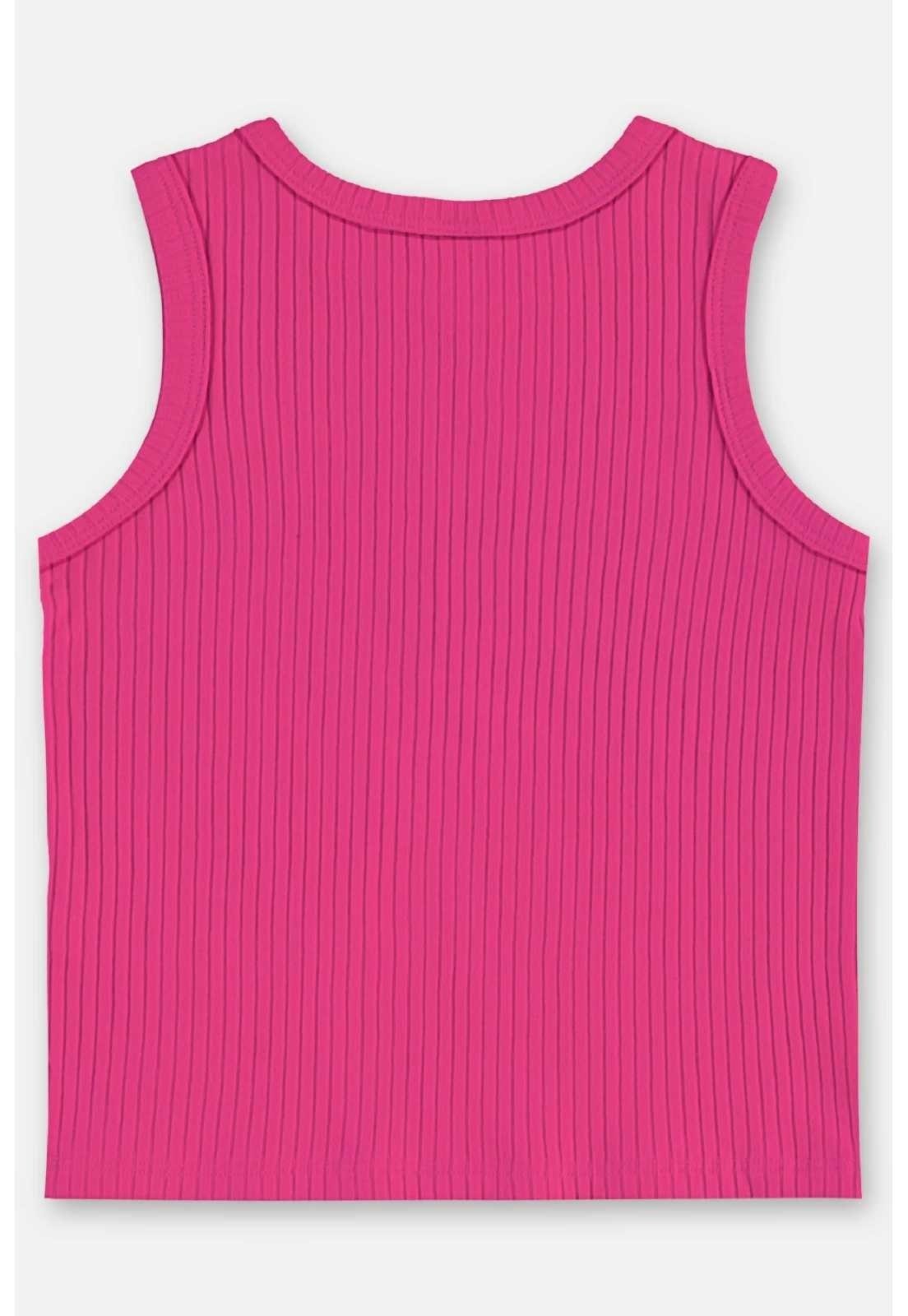Vista 3 Infantil - Regata em Ribana Canelada Up Baby branco Up Baby branco