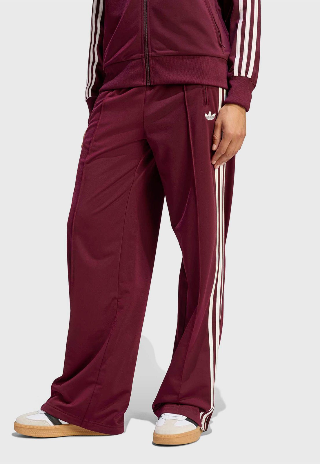 Calça Feminina adidas Originals Listras Bordô
