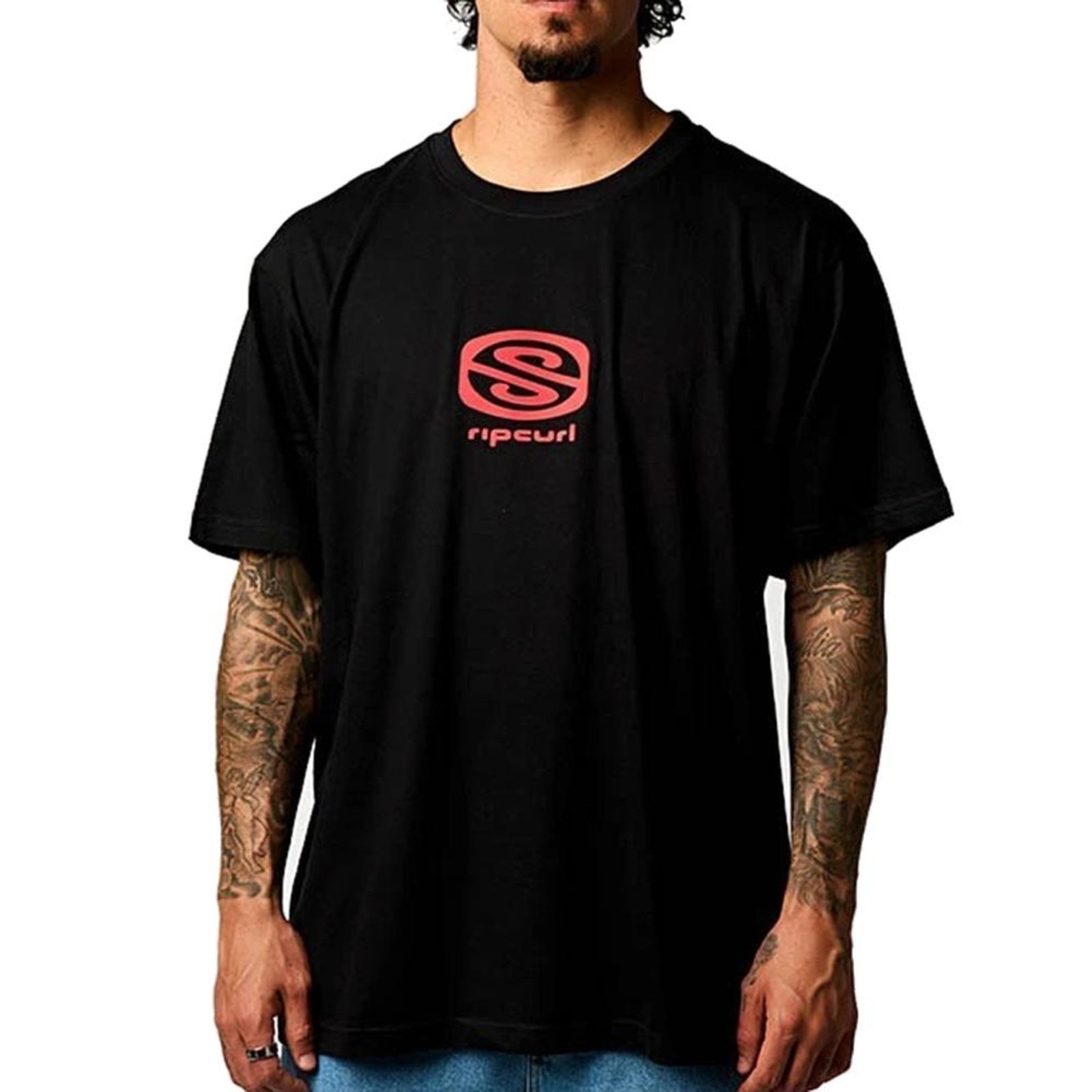 Camiseta Rip Curl Archive WT25 Masculina Preto