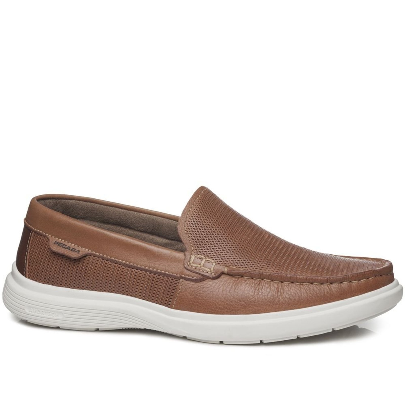 Mocassim Pegada Masculino em Couro Pinhão 142202-03 Mocassim Pegada Masculino em Couro Pinhao 142202-03 39
