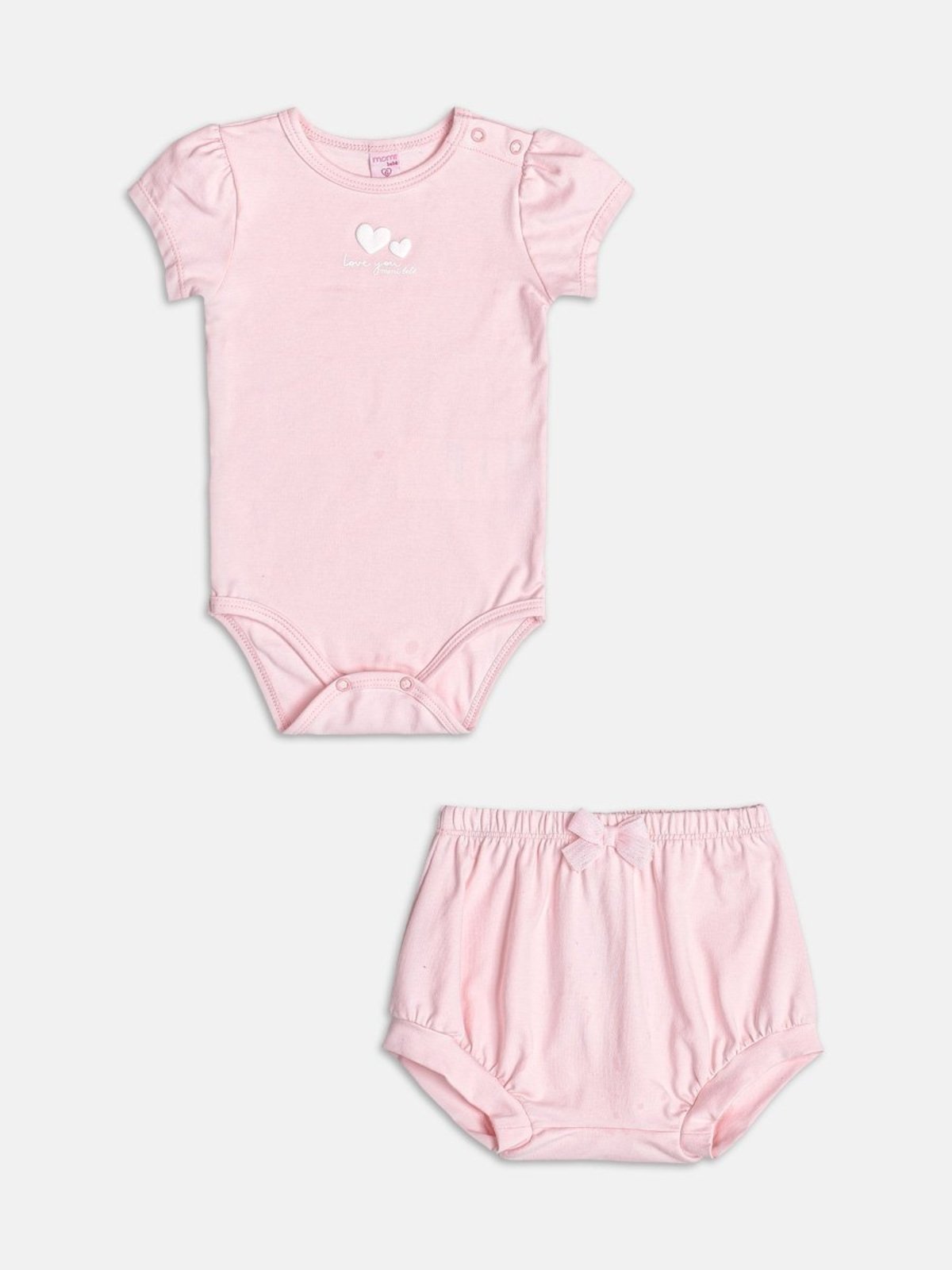 Infantil - Conjunto Rosa com Laço