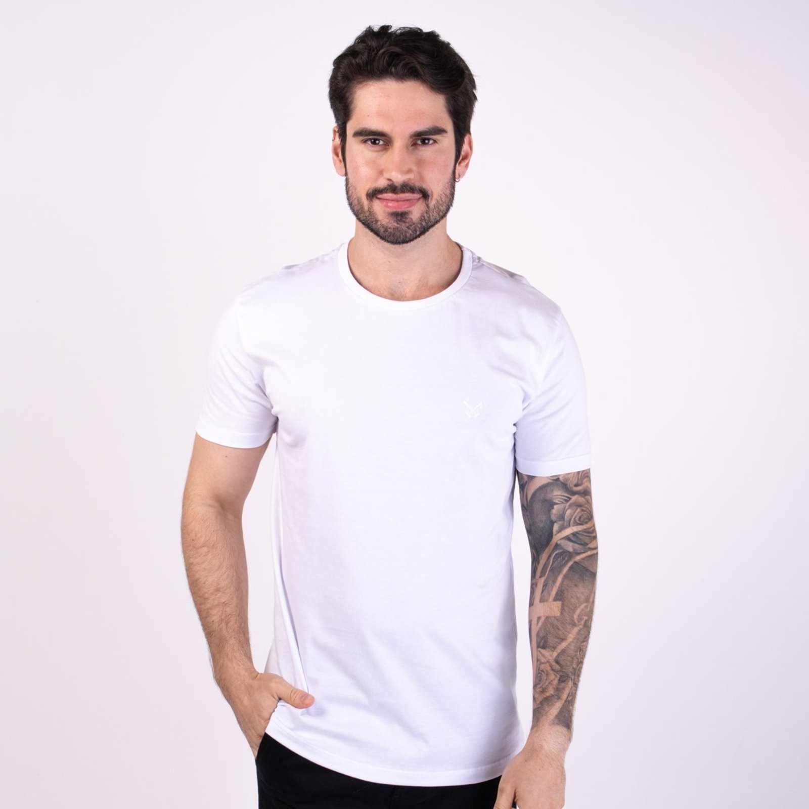 Camiseta Polo Live Básica Branca
