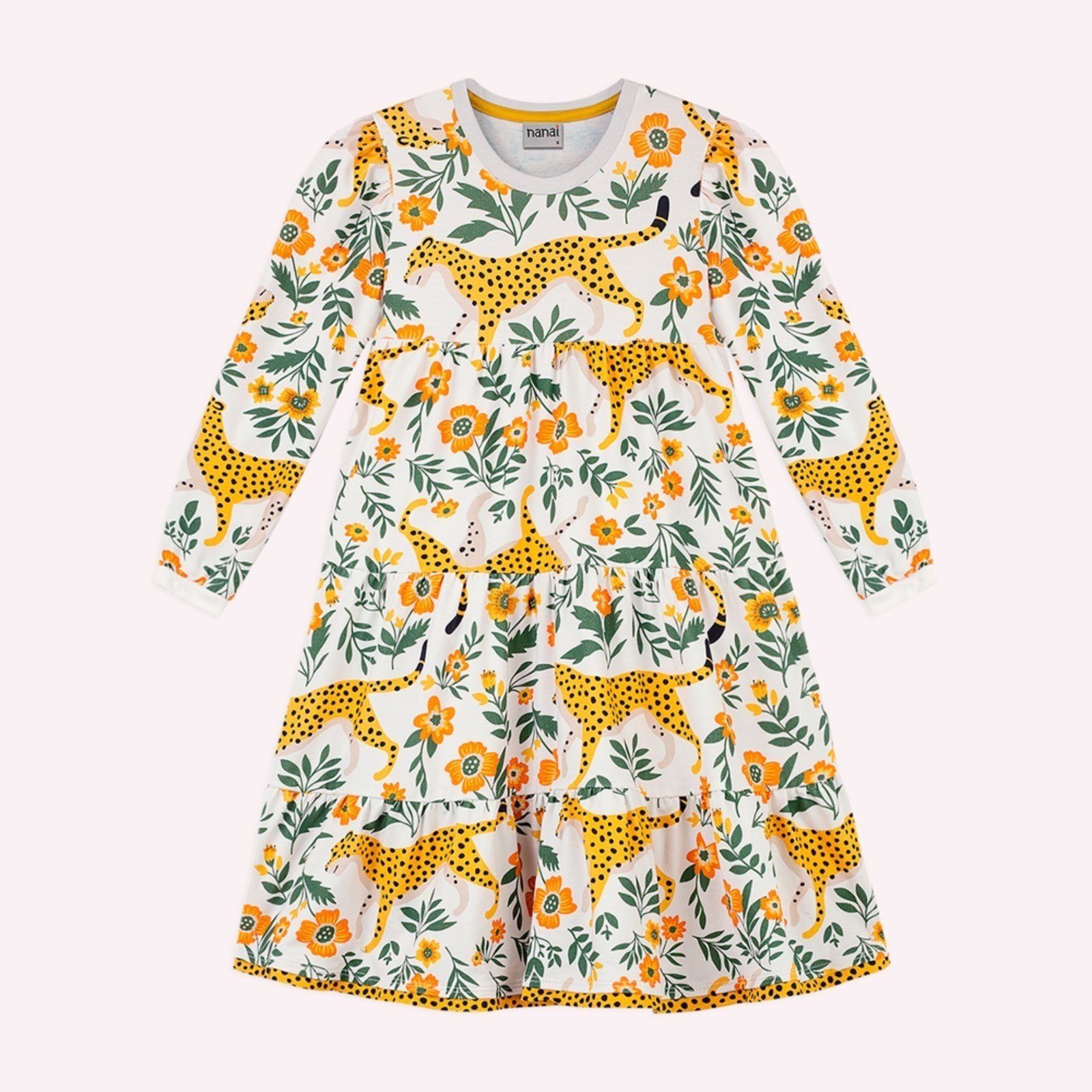 Infantil - Vestido Menina em Algodão Nanai