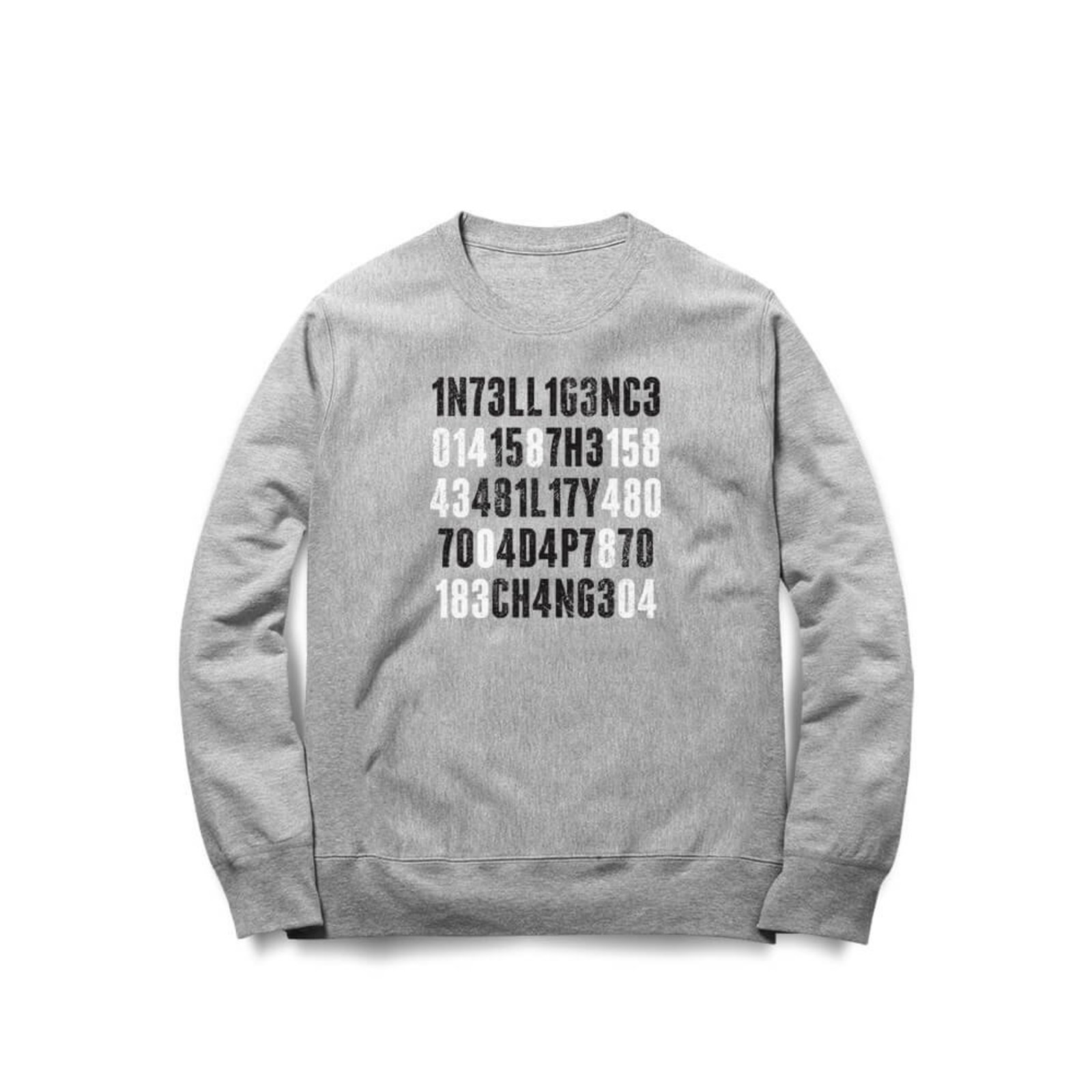 Moletom Adapt To Change - Mescla Cinza - Casual - Studio Geek