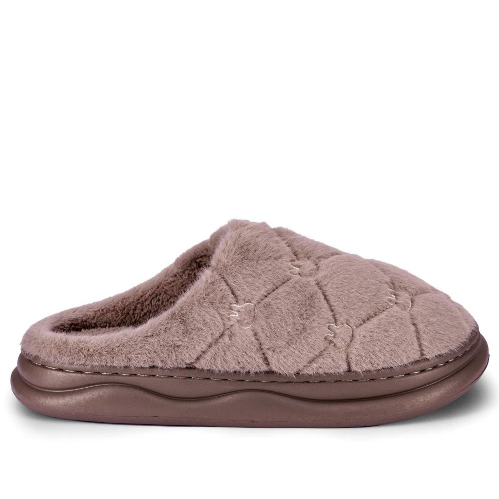 Infantil - Pantufa Feminina Nuvem Pluma em Pelo Zariff 803336 Marrom Incolor