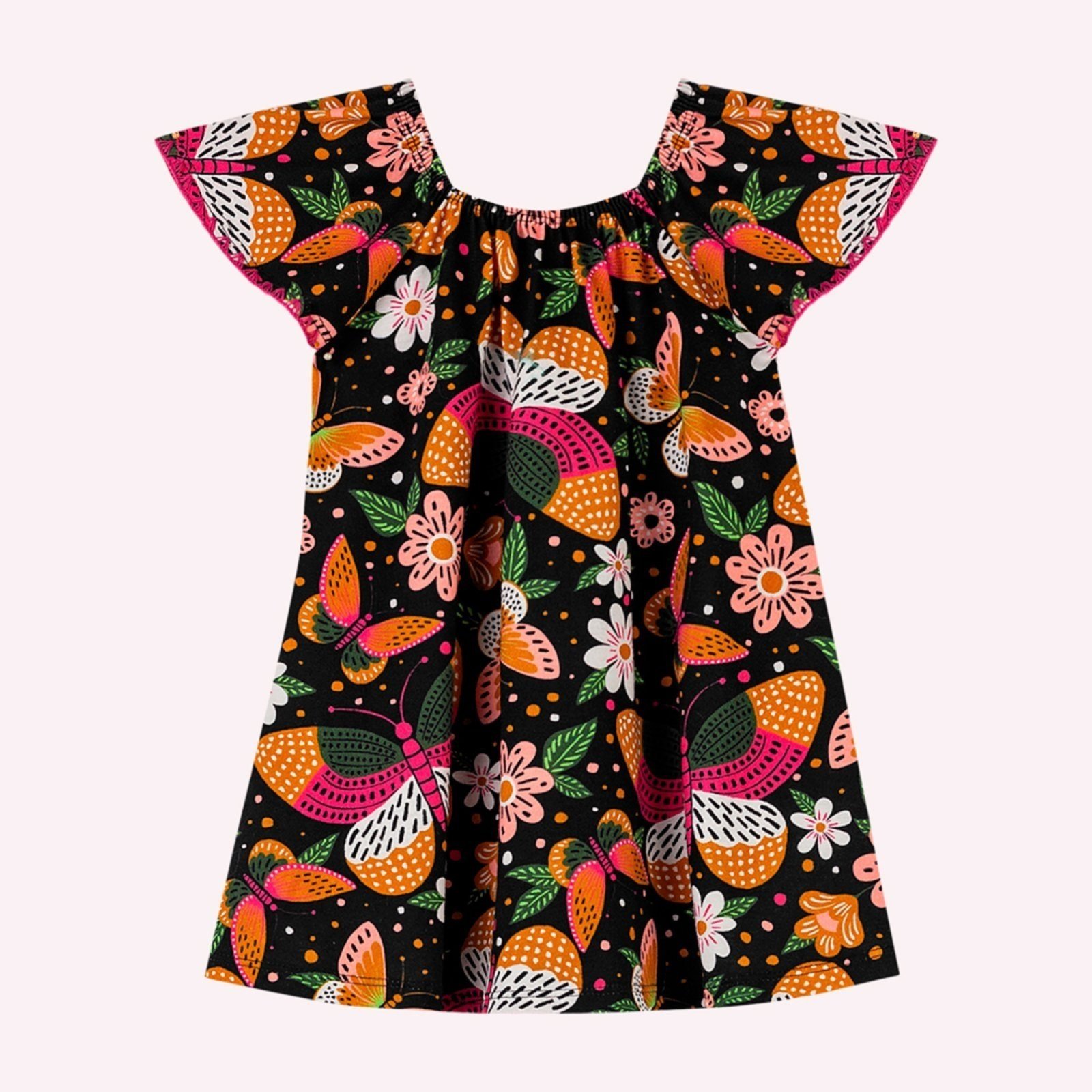 Infantil - Vestido Menina em Algodão Nanai