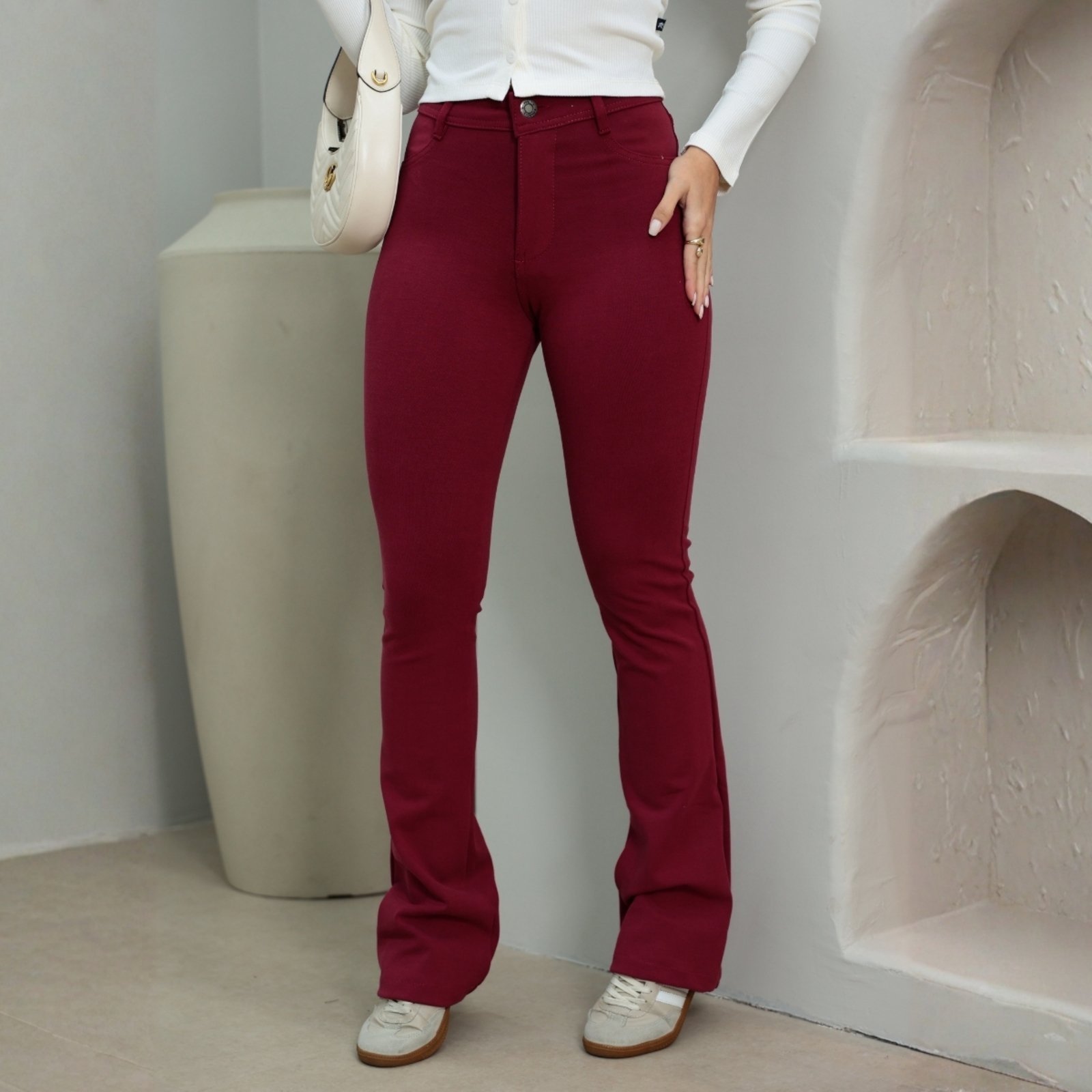 Calça Flare Bandagem Feminina Revanche Junia