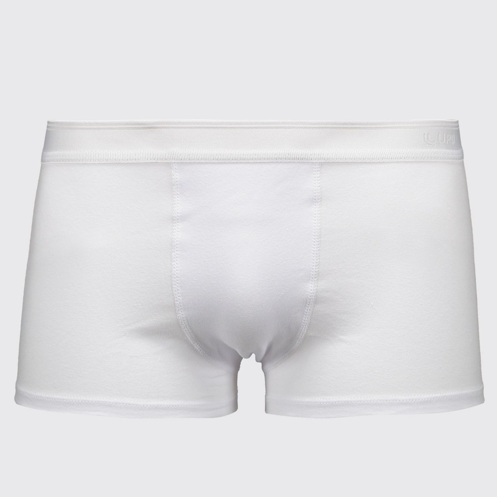 Cueca Sunga Lupo Algodão com Elastano Logo Branca