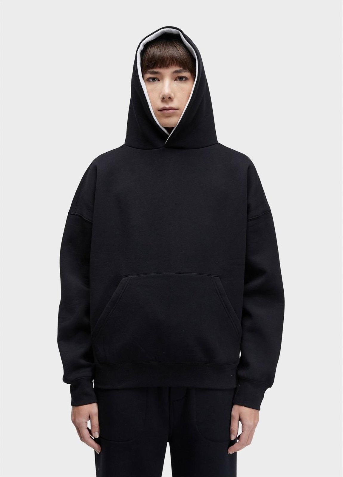 Casaco double capuz moletom fleece OSKLEN