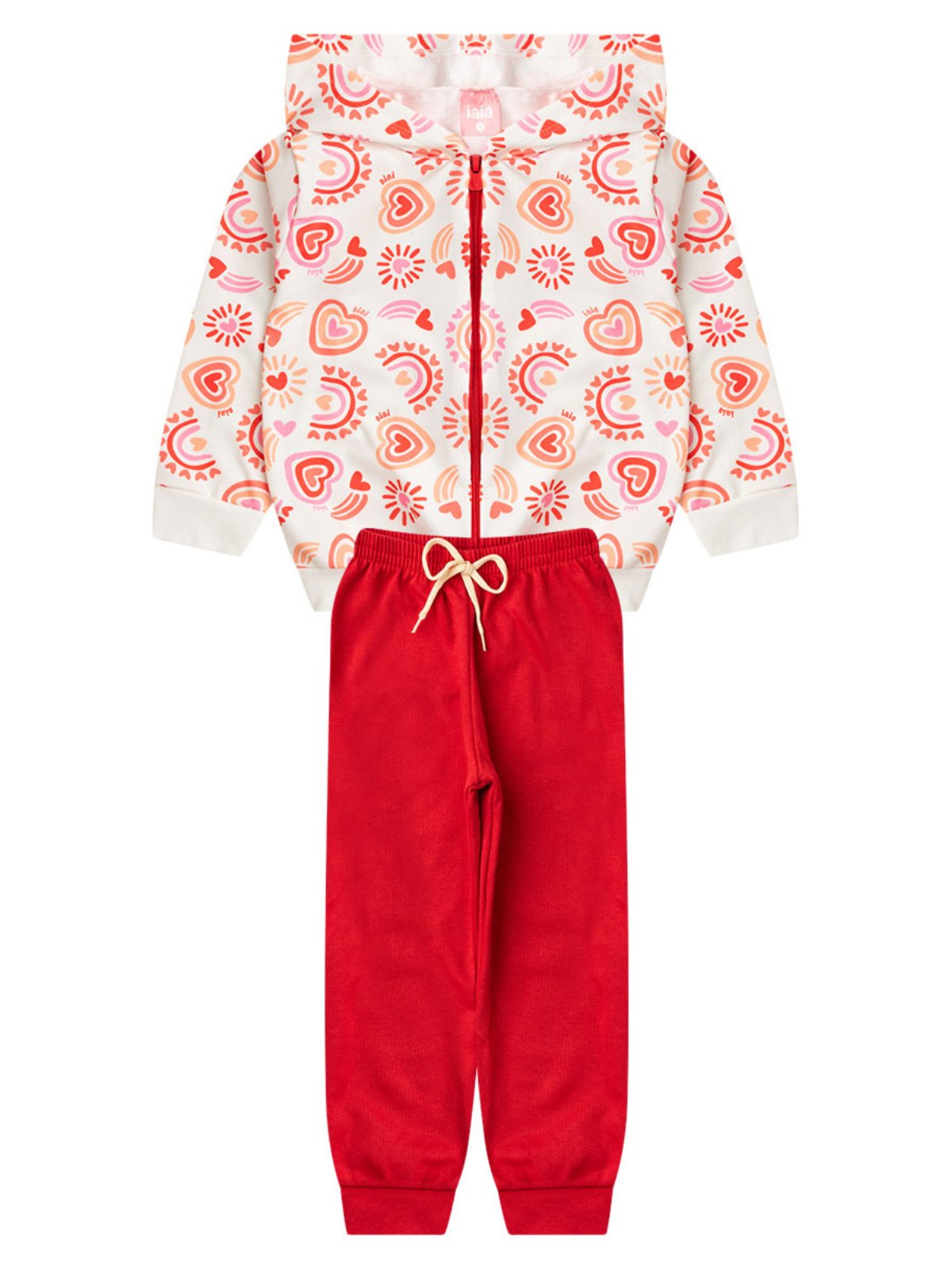 Infantil - Conjunto Menina Inverno Iaia Corações