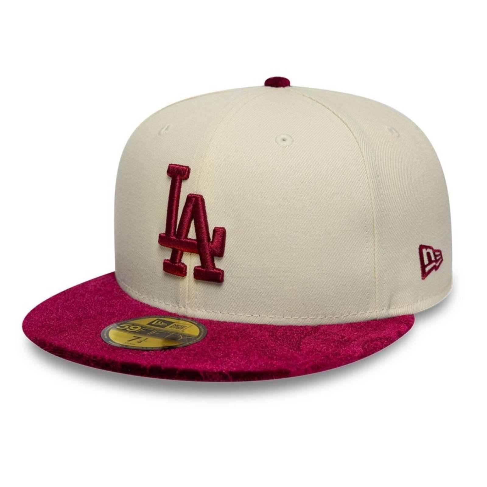 Bone New Era 59FIFTY MLB Los Angeles Dodgers Paisley